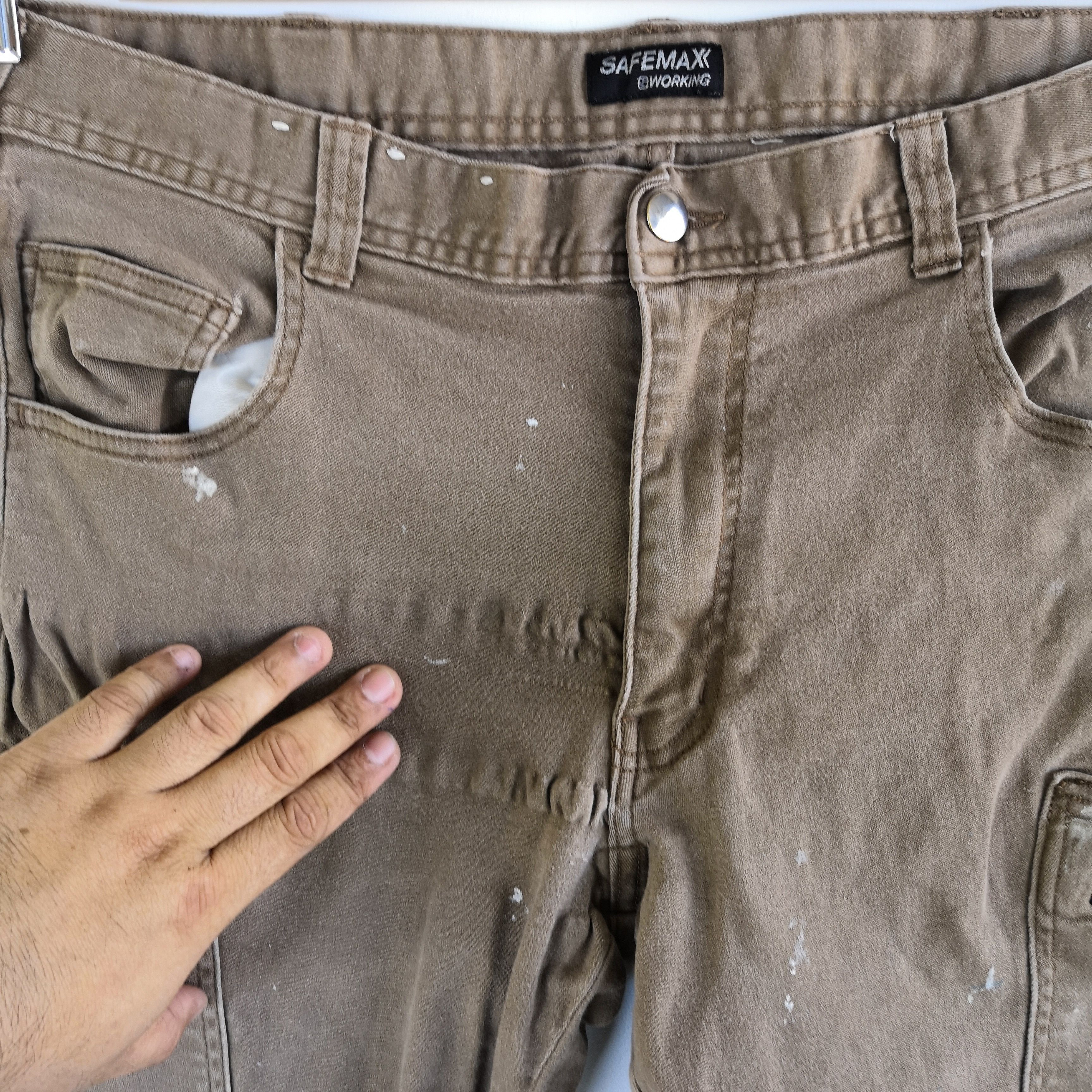 Japanese Brand × Vintage Safemax cargo Pants Japanese Tactical Multi Pocket Trousers Size US 34 / EU 50 - 7 Thumbnail