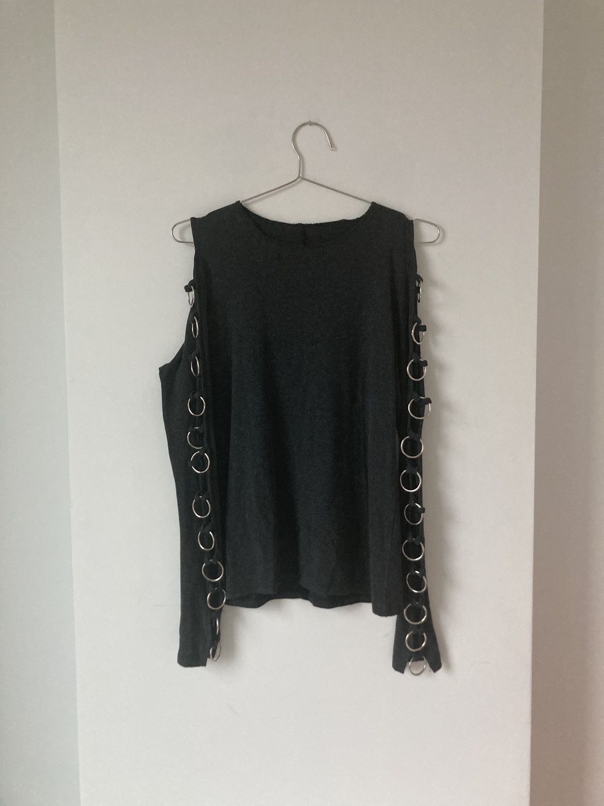 Japanese Brand Vintage Brandless Y2K Chrome Ringlet Longsleeve Rave Top Size US M / EU 48-50 / 2 - 1 Thumbnail