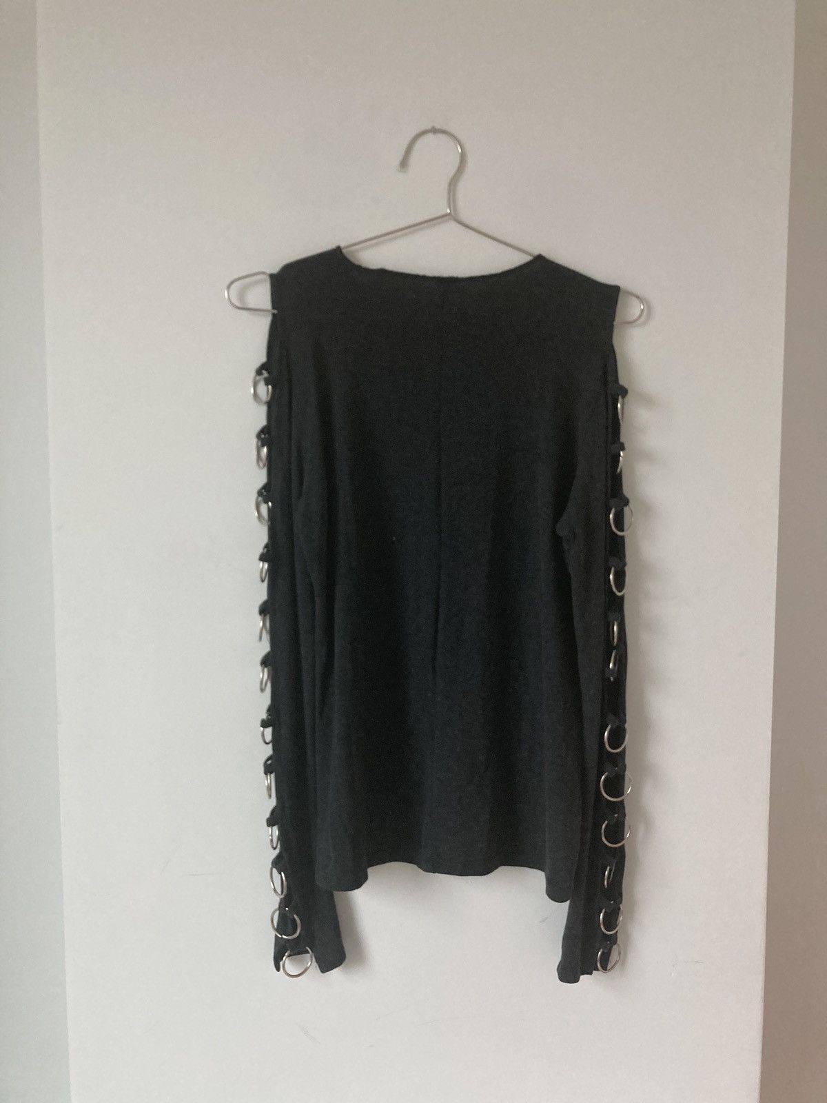 Japanese Brand Vintage Brandless Y2K Chrome Ringlet Longsleeve Rave Top Size US M / EU 48-50 / 2 - 5 Thumbnail
