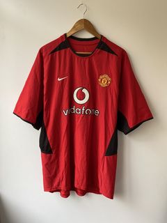 Manchester United Vodafone Football Jersey White Size XL