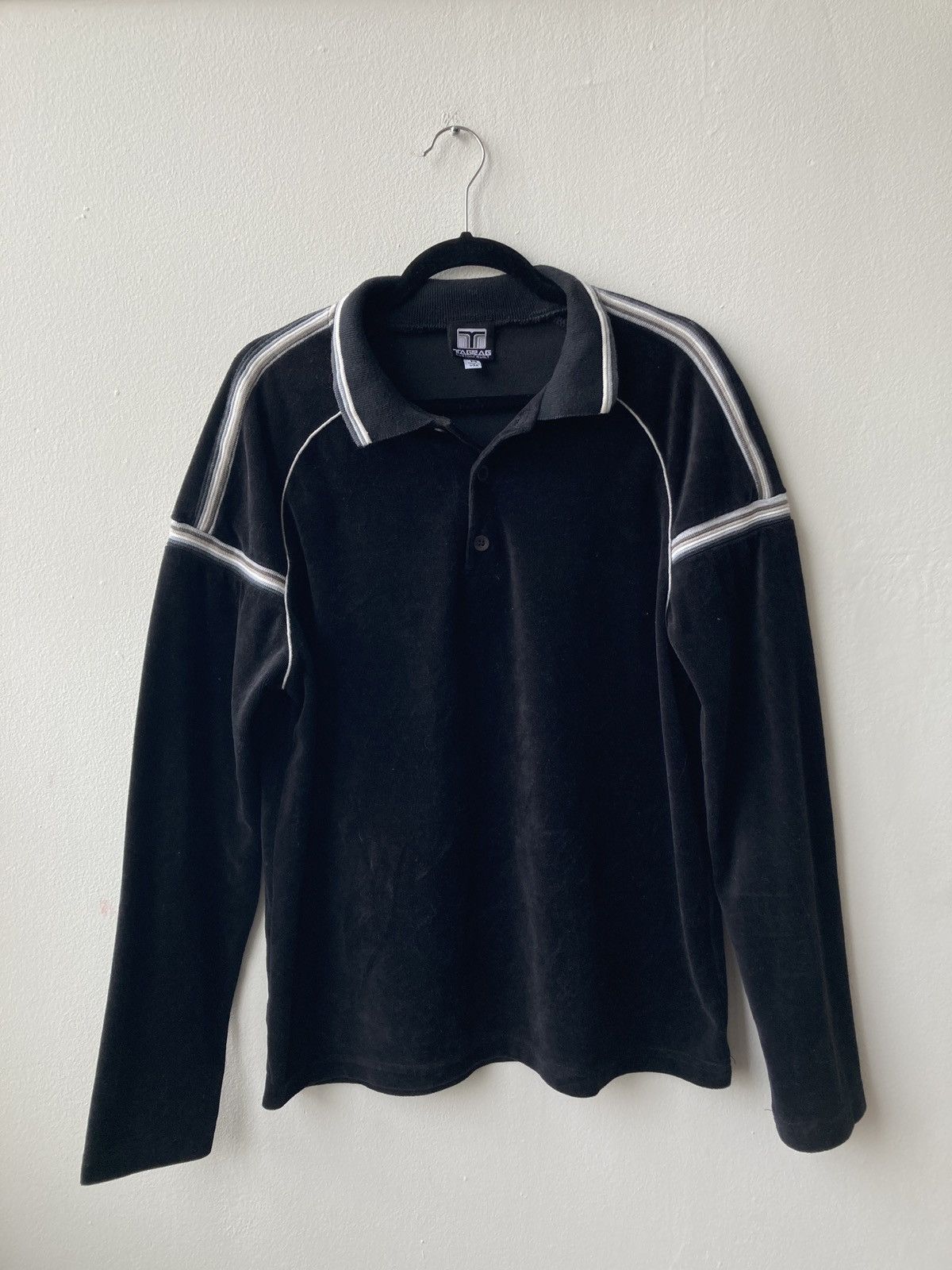Japanese Brand Vintage Made in USA Black Striped Longsleeve Size US M / EU 48-50 / 2 - 1 Thumbnail