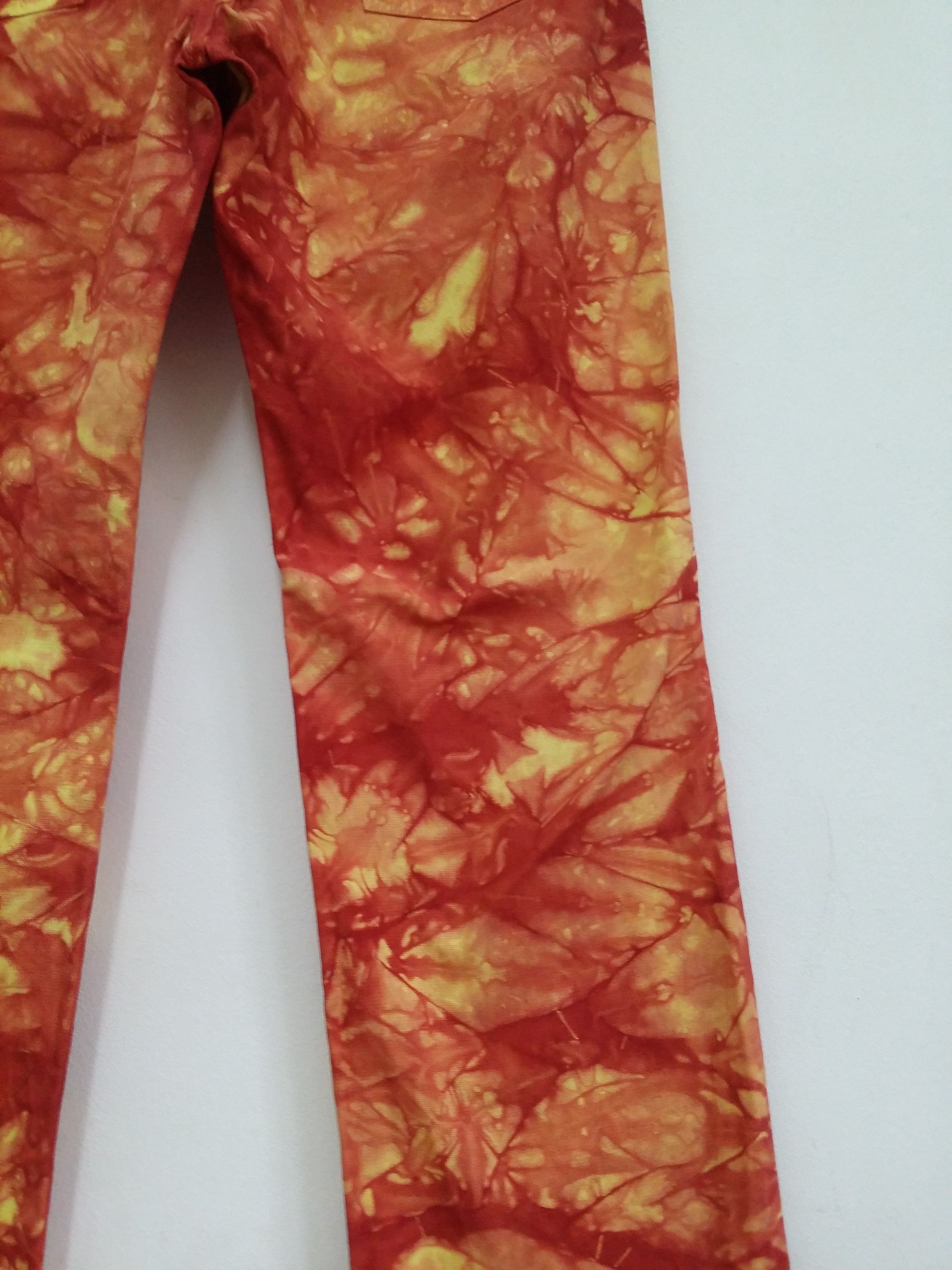 Adapt Adapt Smokey Tie Dye Fully Abstract Pop Art Regular Denim Size US 33 - 11 Thumbnail