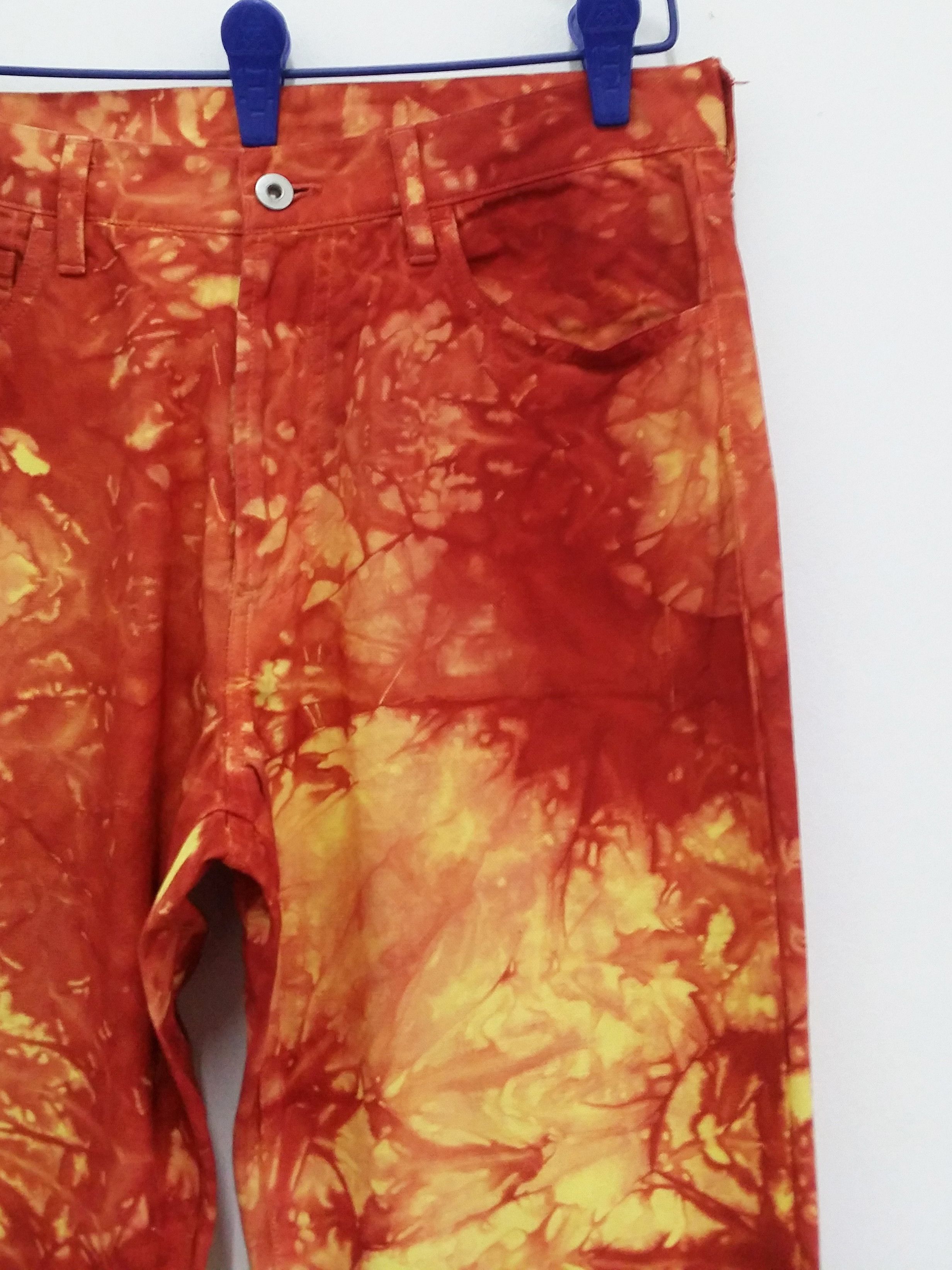 Adapt Adapt Smokey Tie Dye Fully Abstract Pop Art Regular Denim Size US 33 - 4 Thumbnail