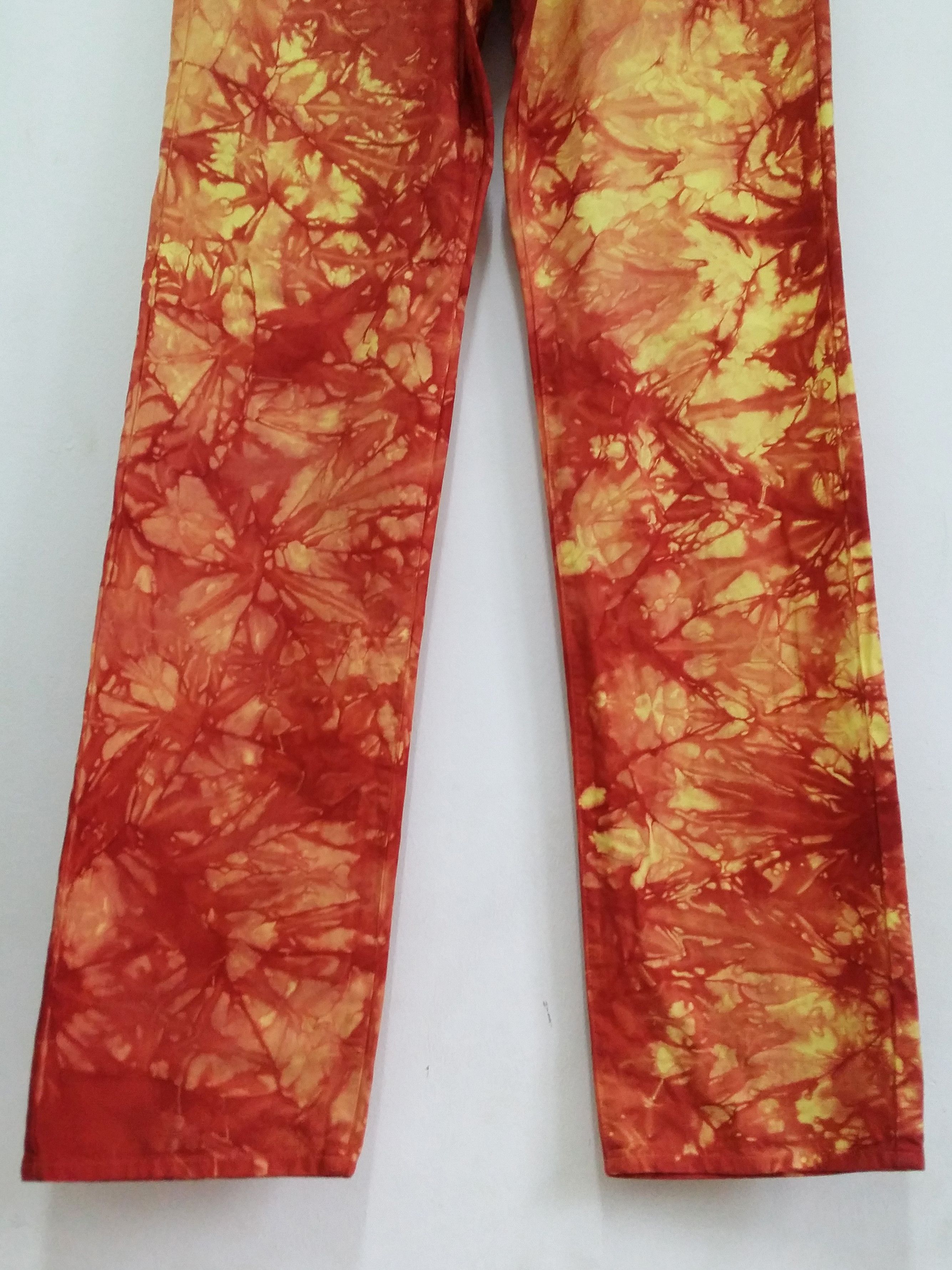Adapt Adapt Smokey Tie Dye Fully Abstract Pop Art Regular Denim Size US 33 - 3 Thumbnail