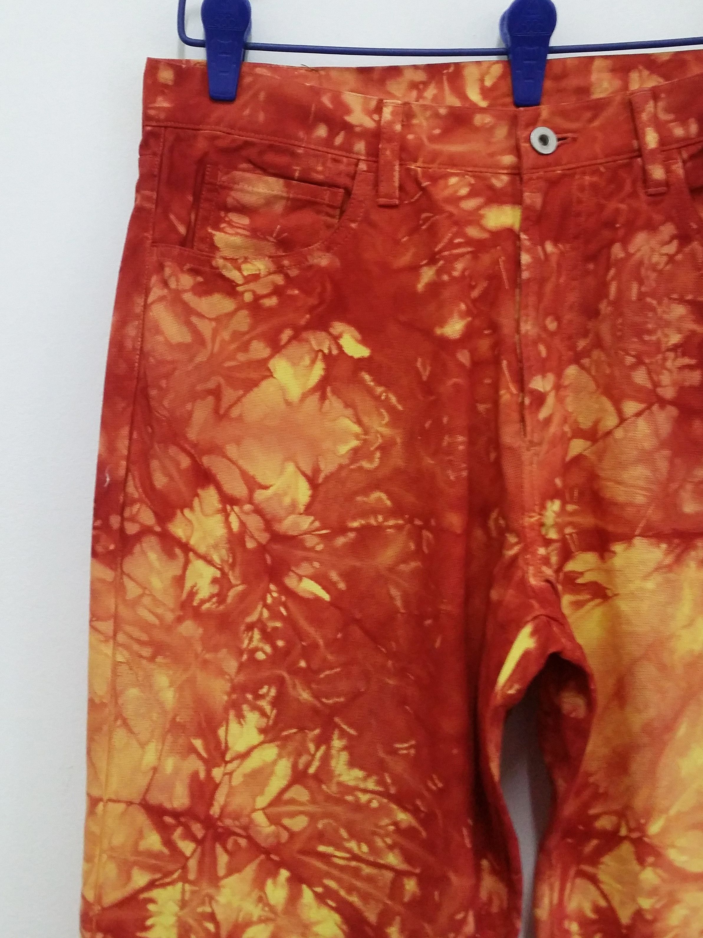 Adapt Adapt Smokey Tie Dye Fully Abstract Pop Art Regular Denim Size US 33 - 9 Thumbnail
