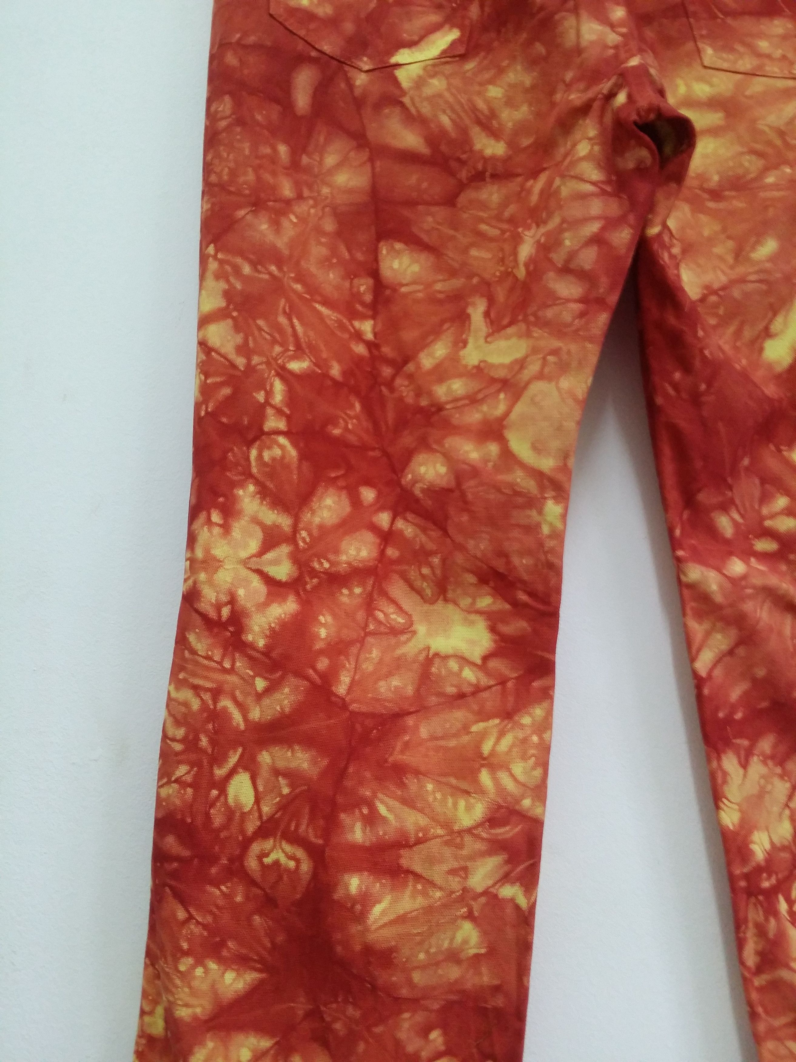 Adapt Adapt Smokey Tie Dye Fully Abstract Pop Art Regular Denim Size US 33 - 14 Thumbnail
