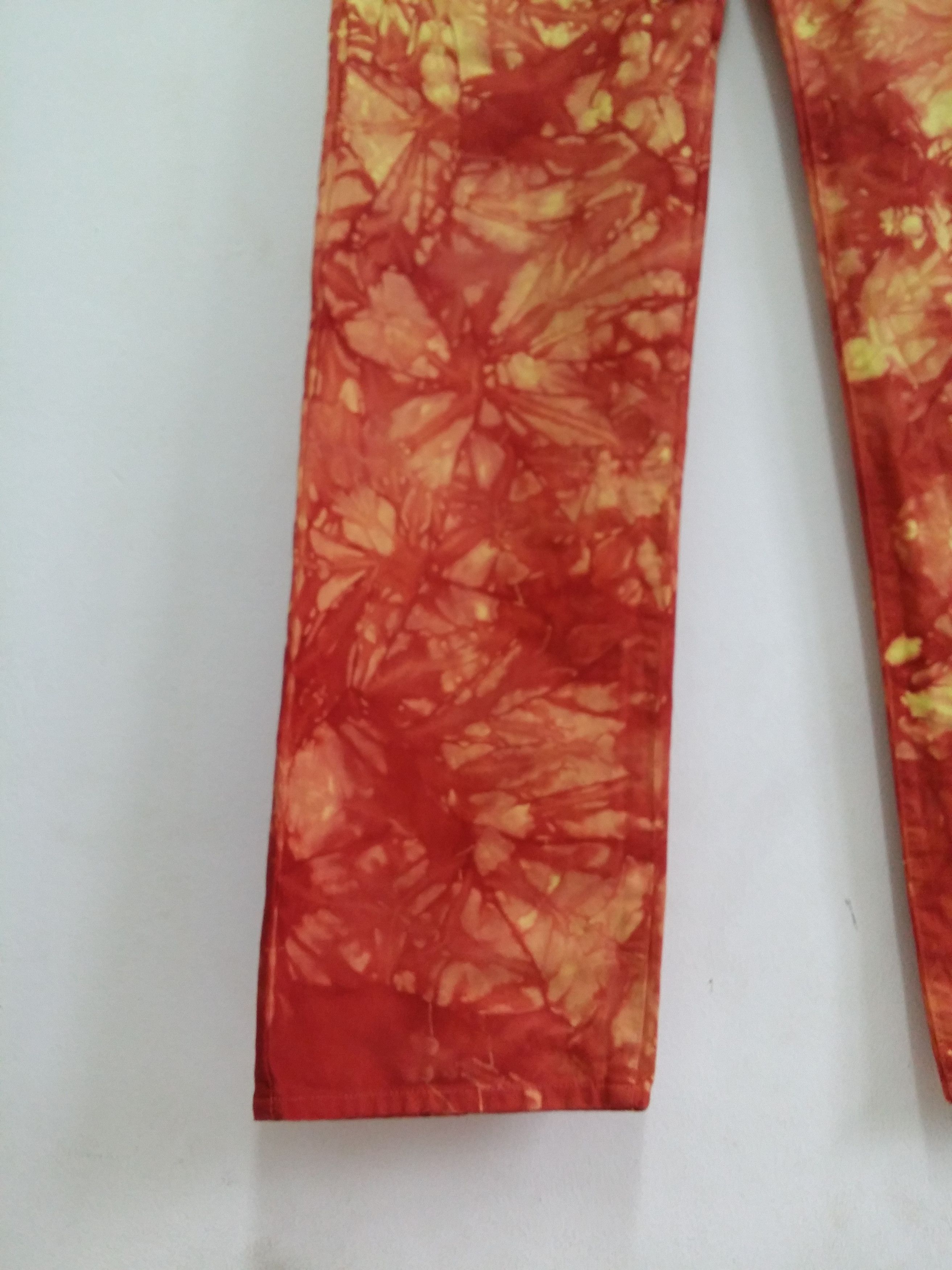 Adapt Adapt Smokey Tie Dye Fully Abstract Pop Art Regular Denim Size US 33 - 7 Thumbnail