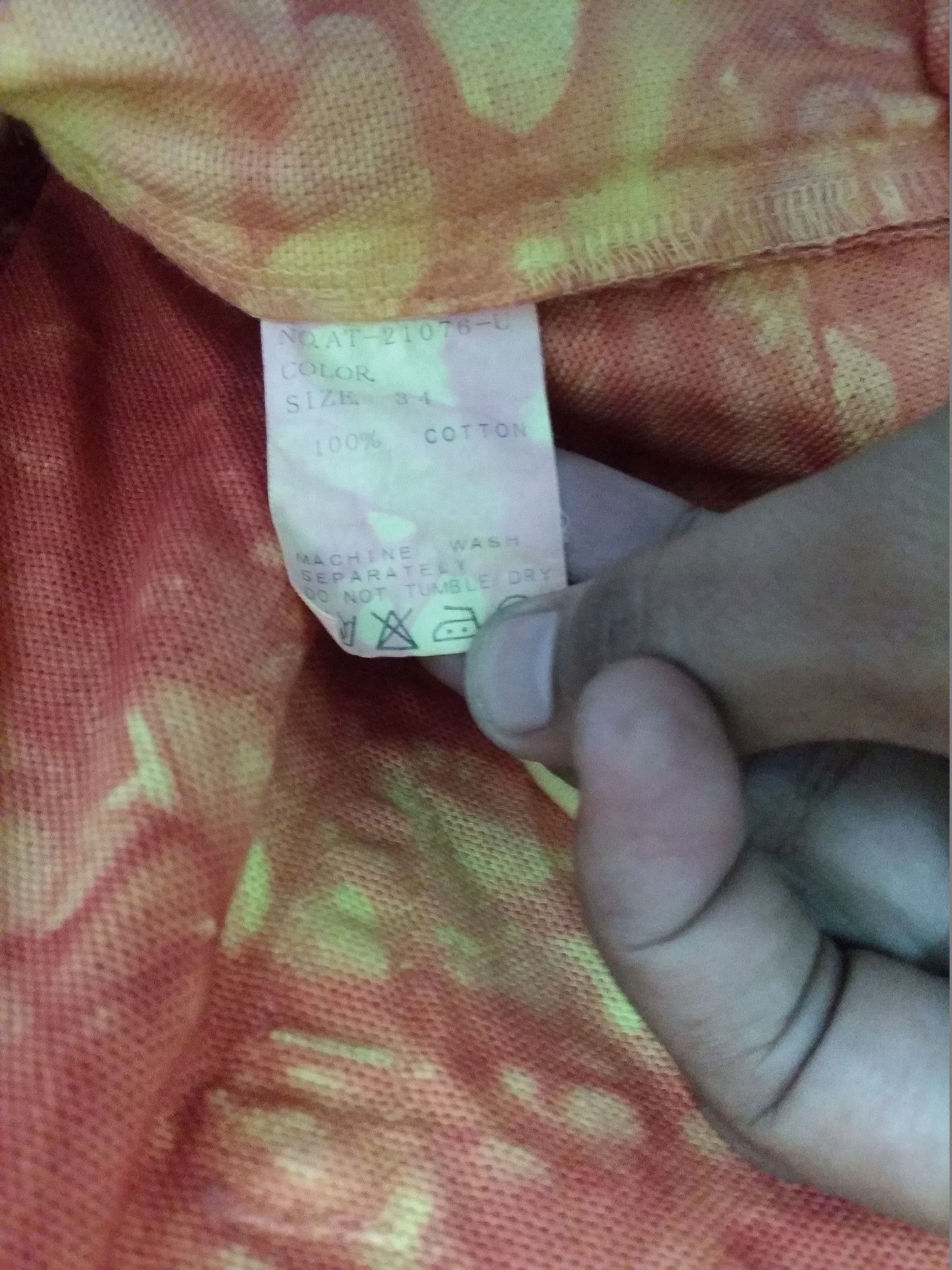 Adapt Adapt Smokey Tie Dye Fully Abstract Pop Art Regular Denim Size US 33 - 18 Thumbnail