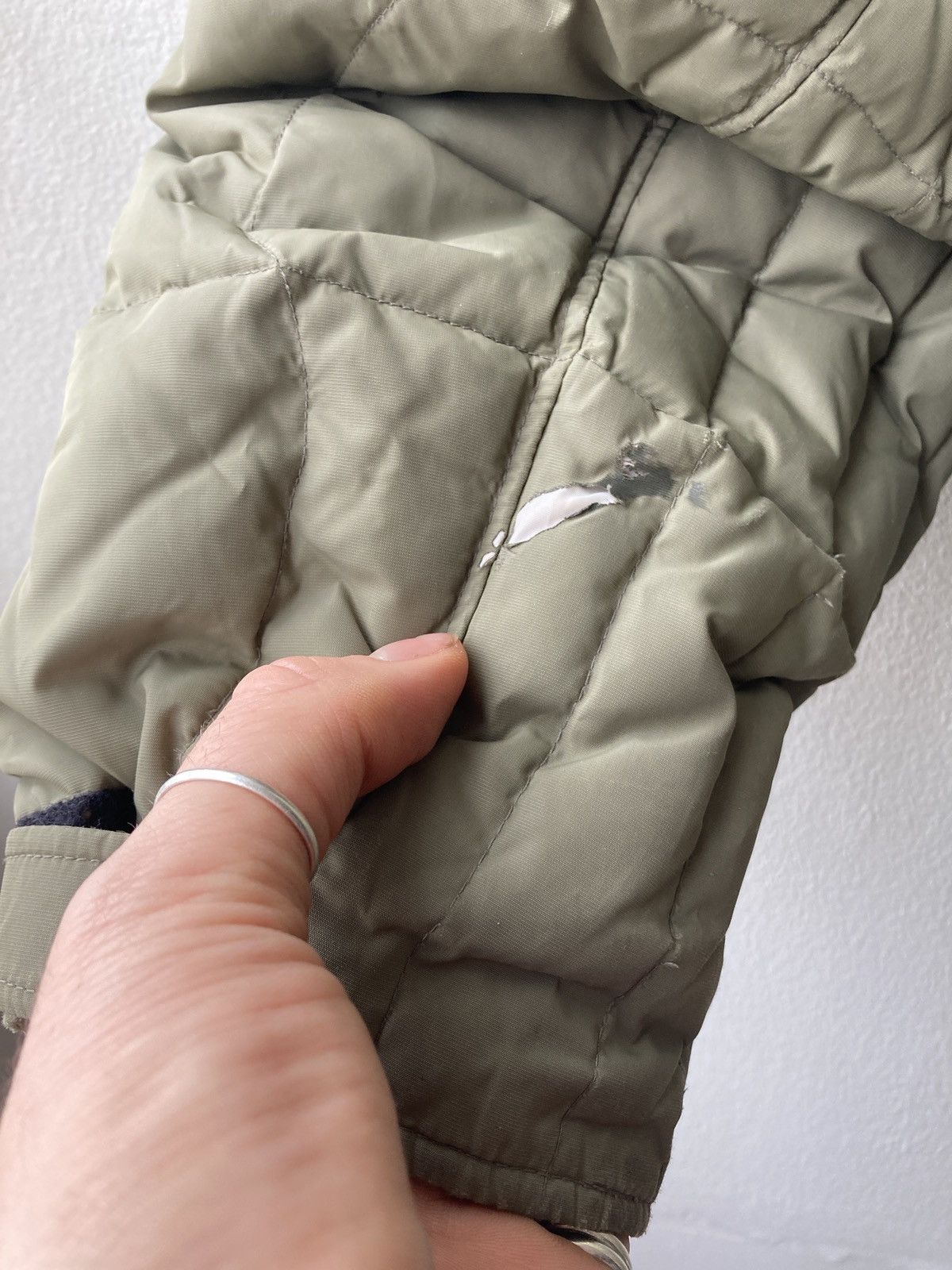 Gap Vintage Y2K Gap Olive Puffer Neon Orange Tabs Size US XL / EU 56 / 4 - 9 Thumbnail