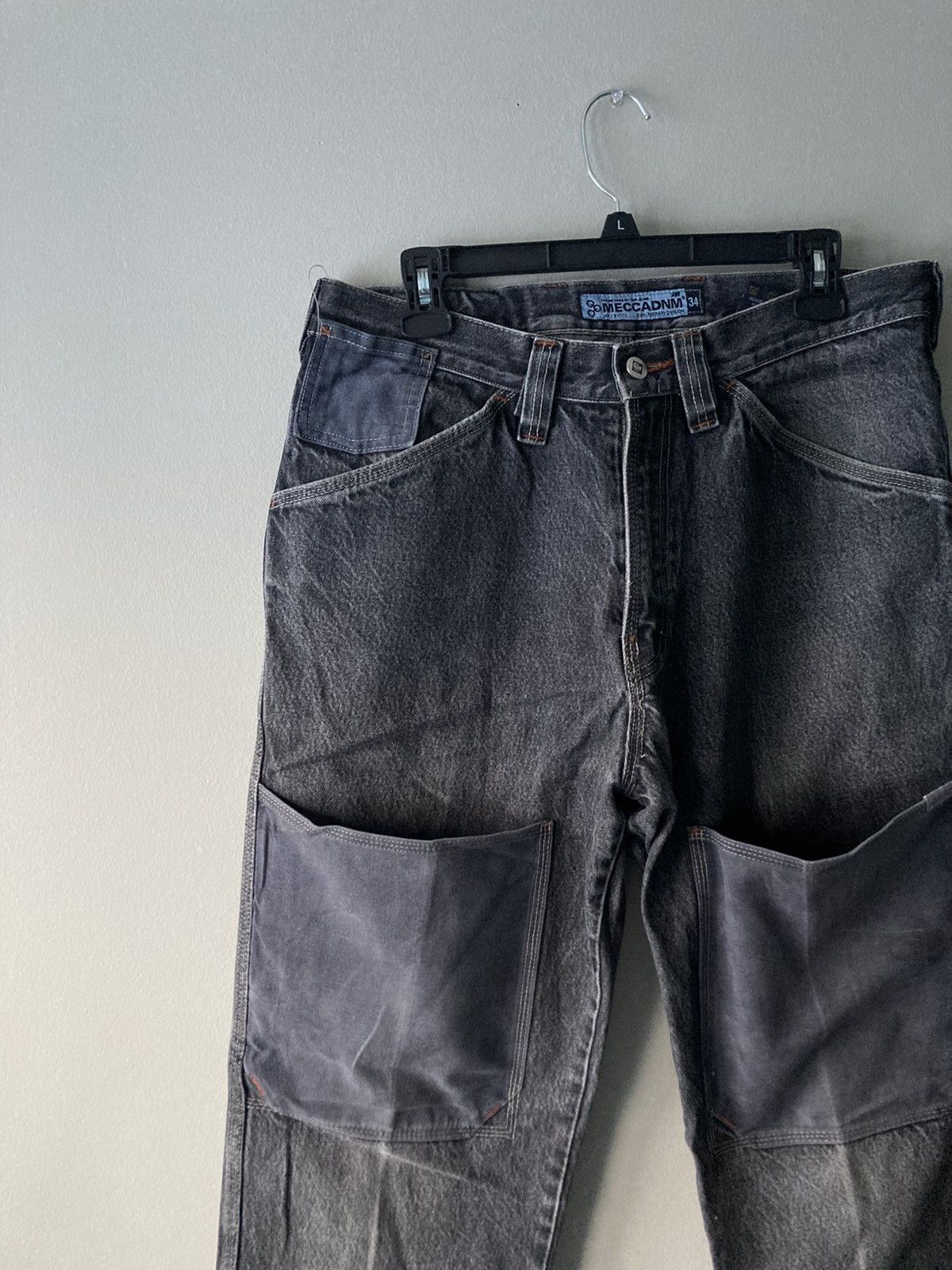 Mecca VINTAGE MECCADNM STREETWEAR DOUBLE KNEE POCKET DENIM Size US 32 / EU 48 - 2 Thumbnail