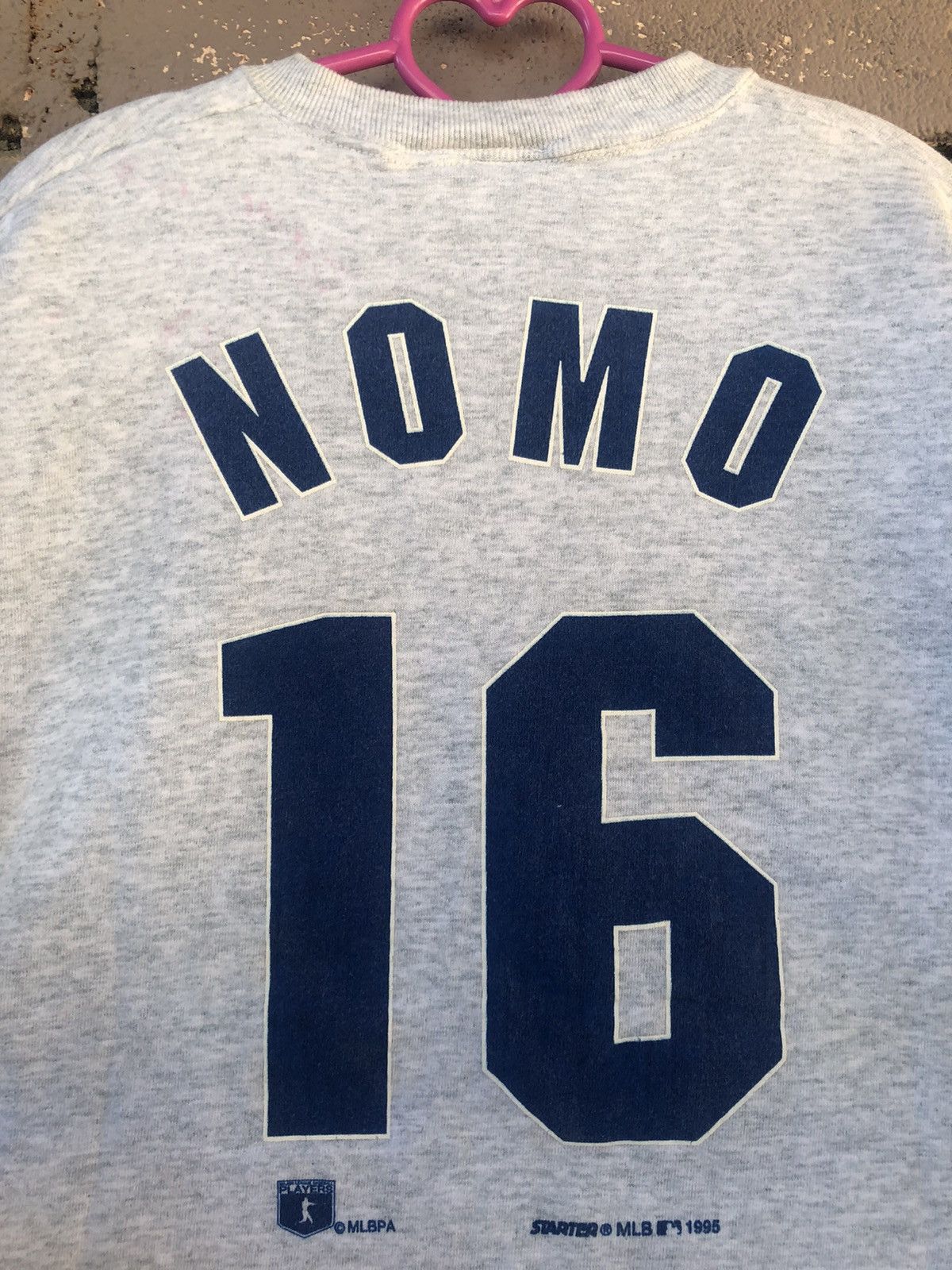 MLB Rare 90s Vintage HIDEO NOMO LA DODGERS 16 Sweatshirt Size US M / EU 48-50 / 2 - 2 Thumbnail