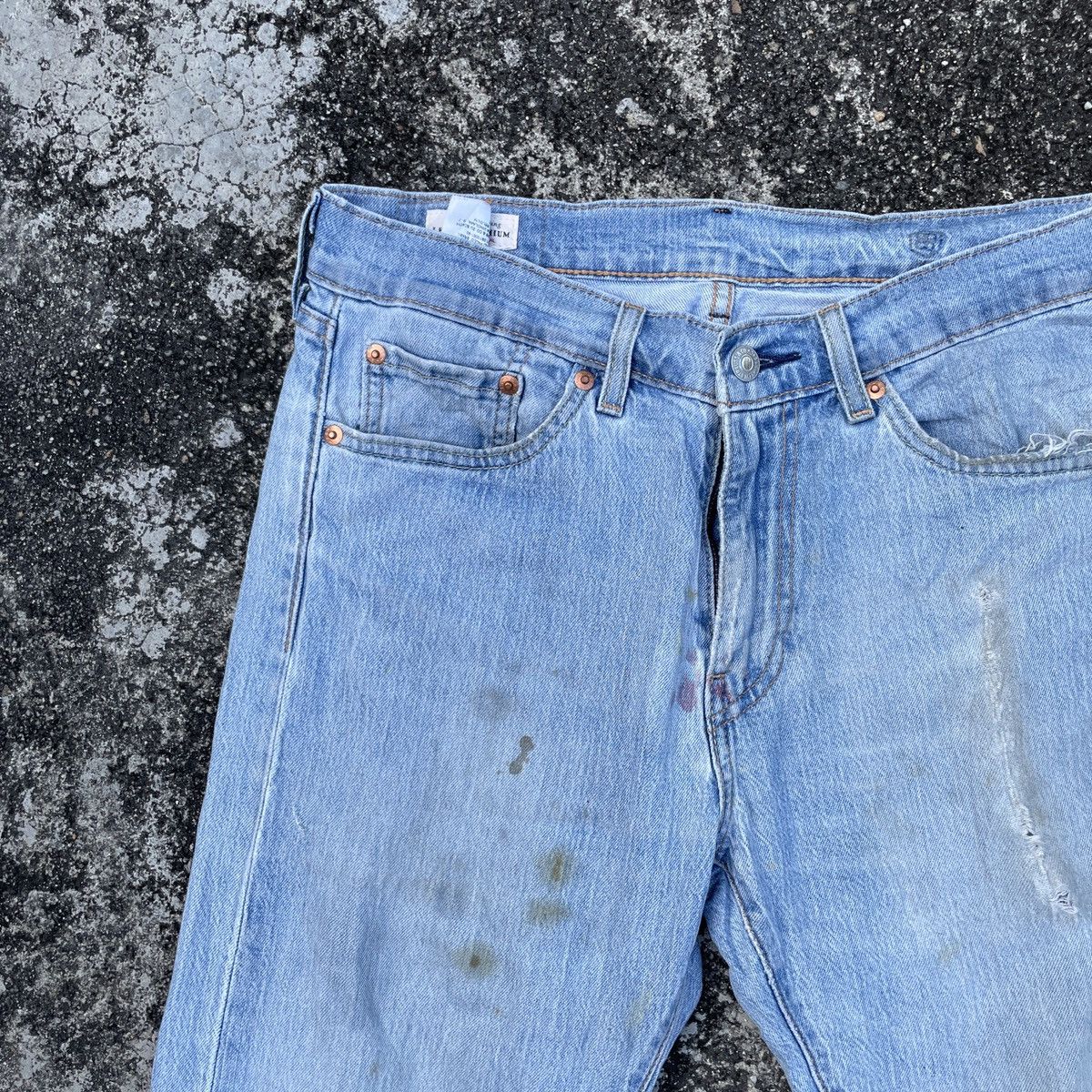 Levi's Levis Big E Distressed Denim Jeans Size US 30 / EU 46 - 3 Thumbnail