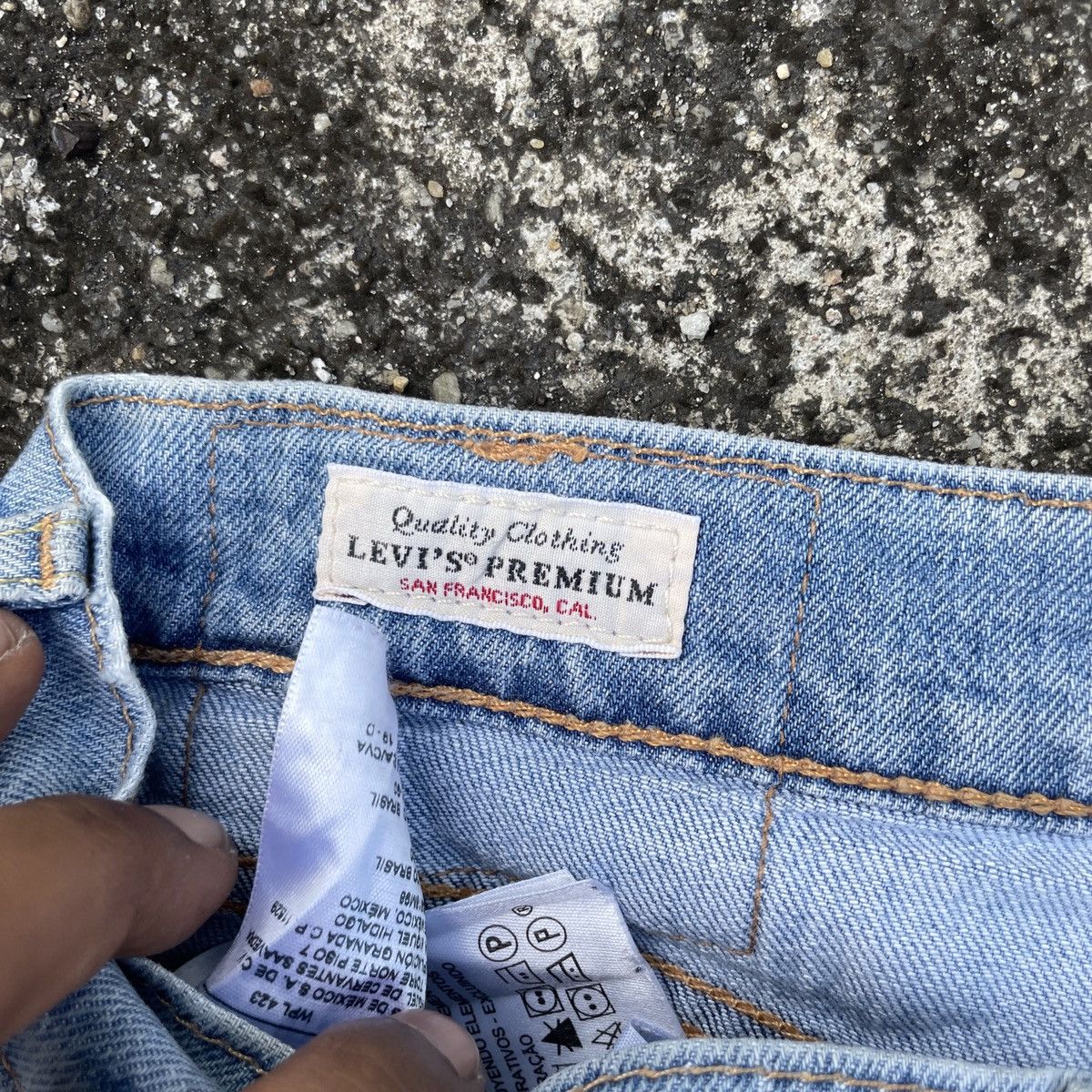Levi's Levis Big E Distressed Denim Jeans Size US 30 / EU 46 - 5 Thumbnail