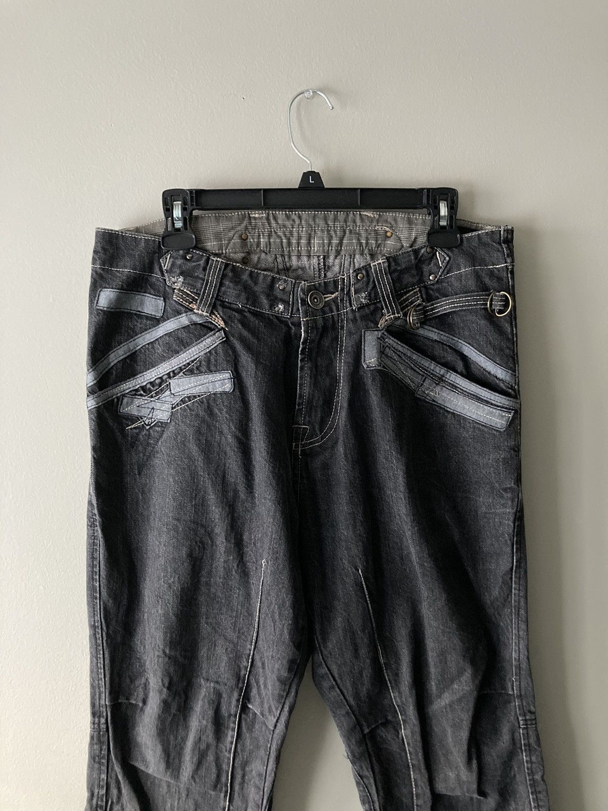 Japanese Brand VINTAGE JAPANESE BRAND NYLAUS JEANS PUNK PANTS Size US 34 / EU 50 - 2 Thumbnail