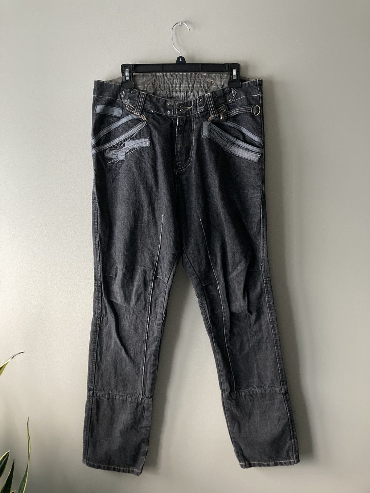 Japanese Brand VINTAGE JAPANESE BRAND NYLAUS JEANS PUNK PANTS Size US 34 / EU 50 - 1 Thumbnail