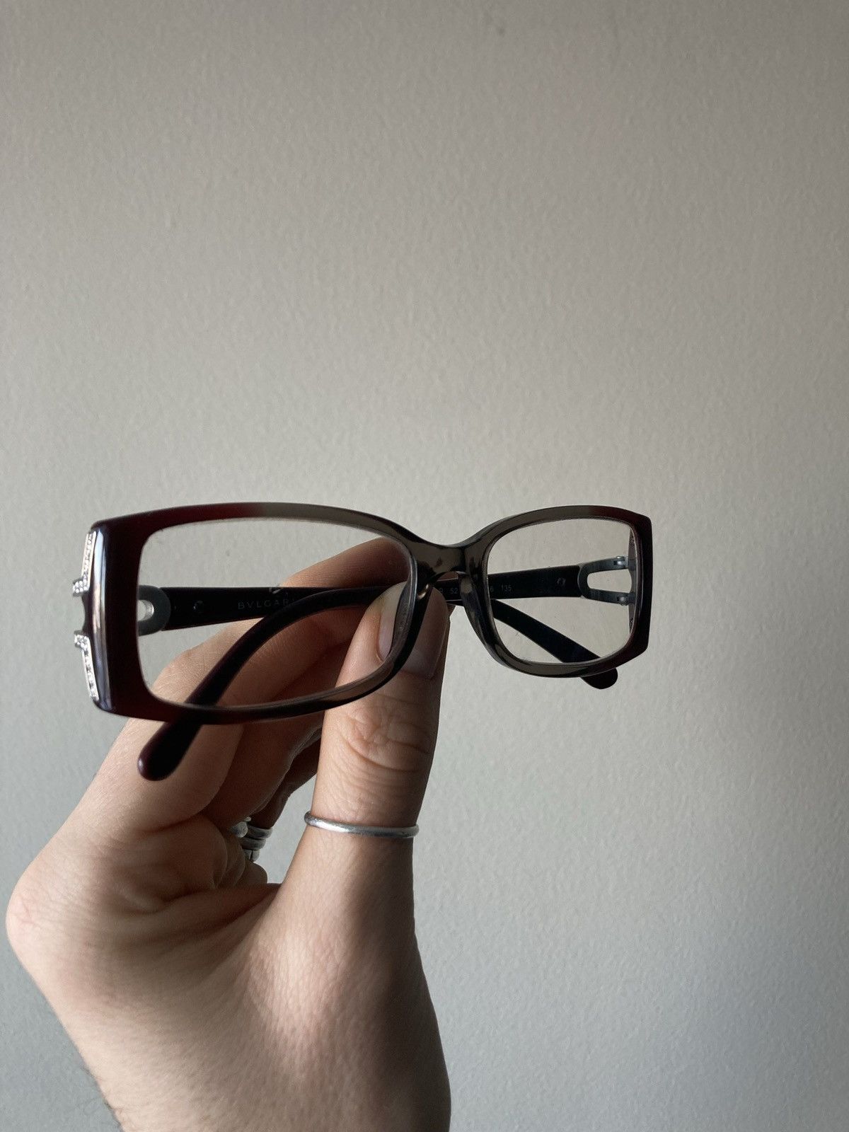 Bvlgari VINTAGE BVLGARI PLUM GLASSES Size ONE SIZE - 3 Thumbnail
