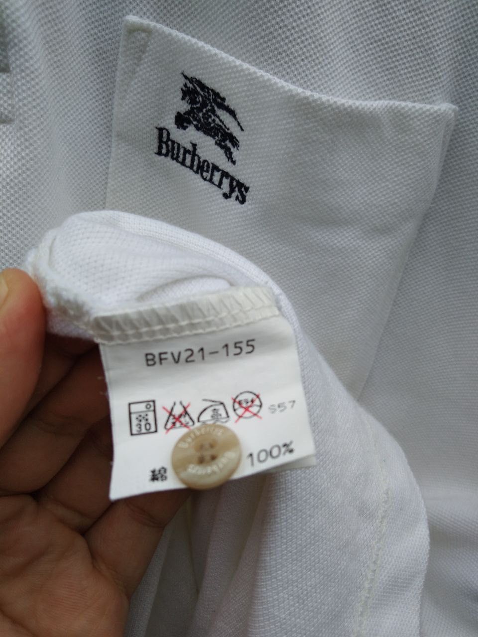 Burberry Vintage Burberrys Polo Longsleeve Size US L / EU 52-54 / 3 - 5 Thumbnail