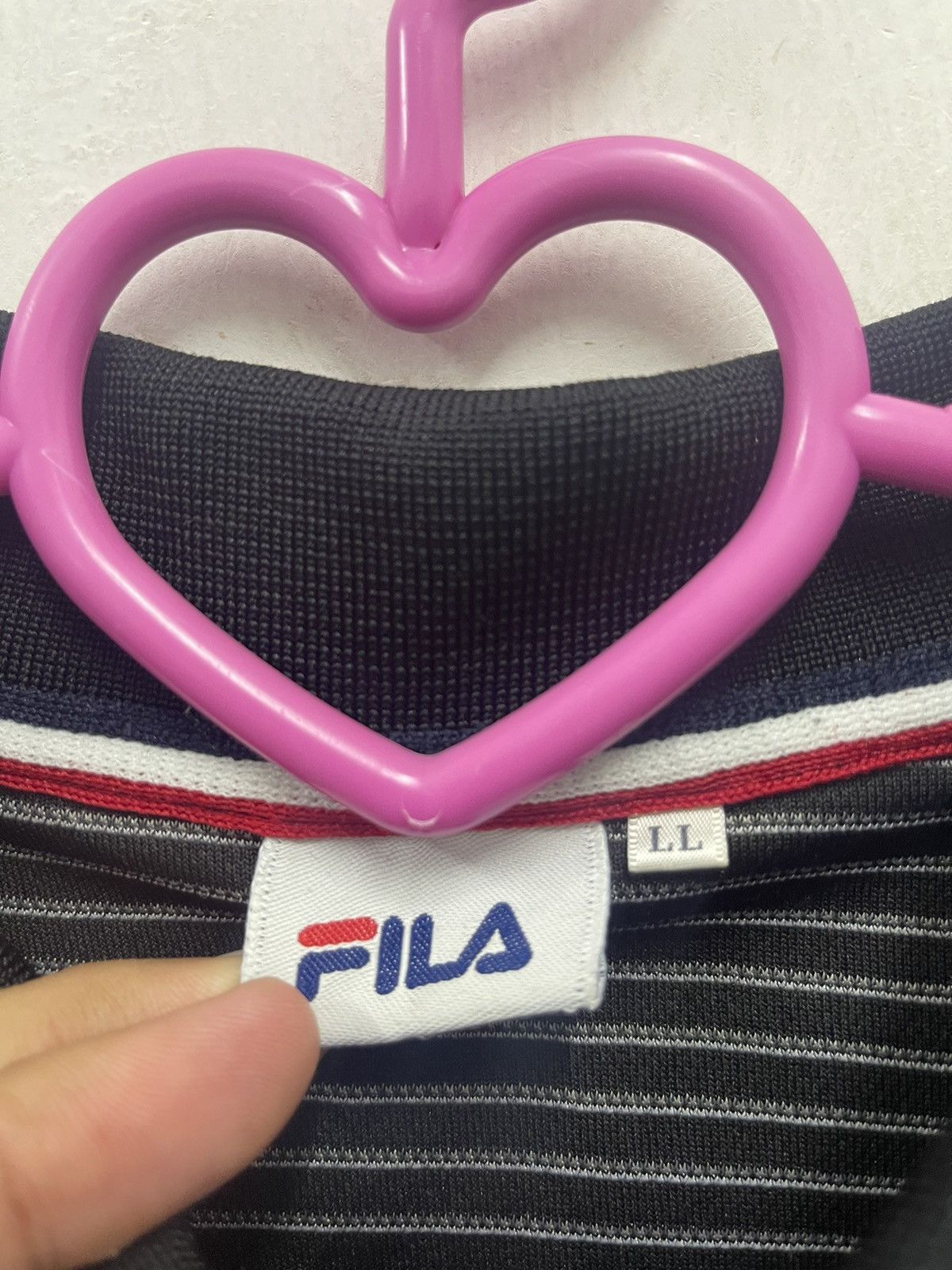 Fila Rare Vintage FILA Single Pocket Striped Polo Size US L / EU 52-54 / 3 - 5 Thumbnail