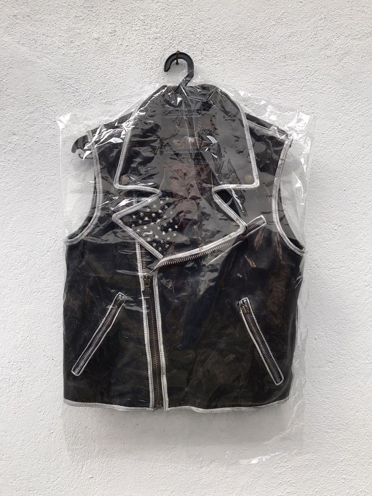 Genuine Leather × Harley Davidson HARLEY DAVIDSON DOUBLE COLLAR BIG LOGO JACKETS Size US M / EU 48-50 / 2 - 2 Thumbnail