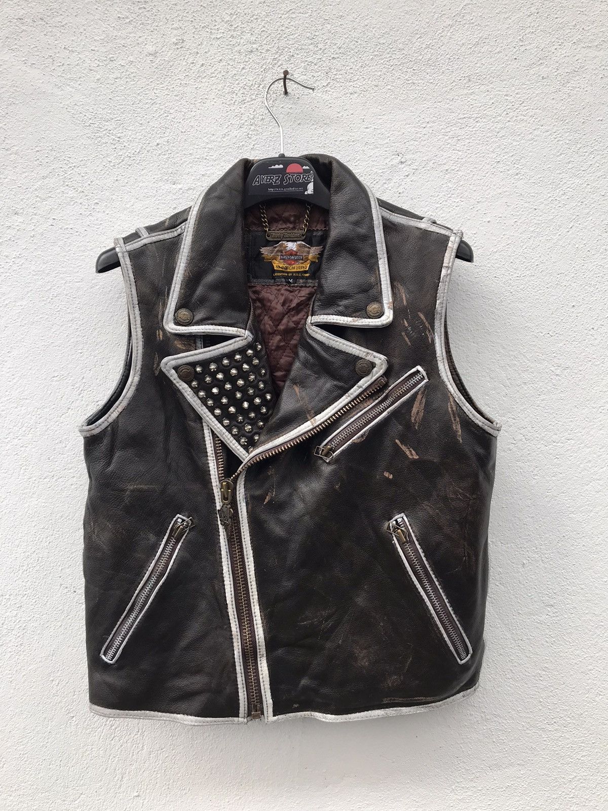 HARLEY DAVIDSON DOUBLE COLLAR BIG LOGO JACKETS