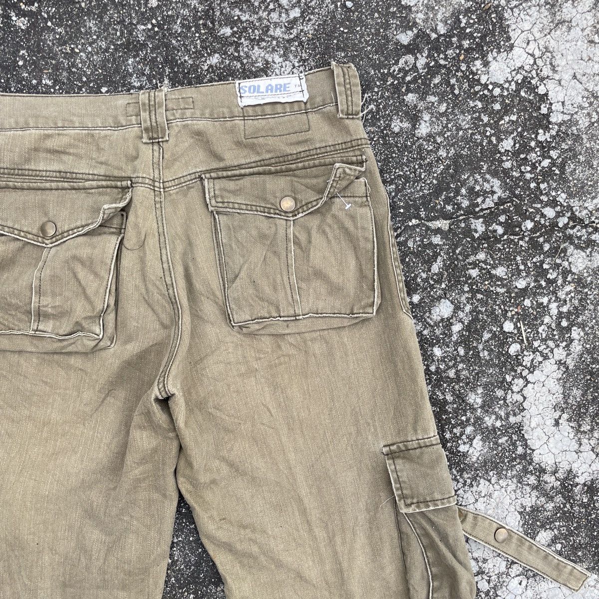 If Six Was Nine Vintage Solare Military Tactical Bondage Pants Size US 35 - 8 Thumbnail