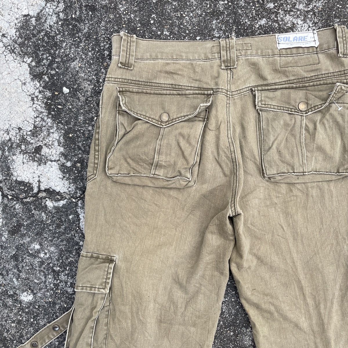 If Six Was Nine Vintage Solare Military Tactical Bondage Pants Size US 35 - 9 Thumbnail
