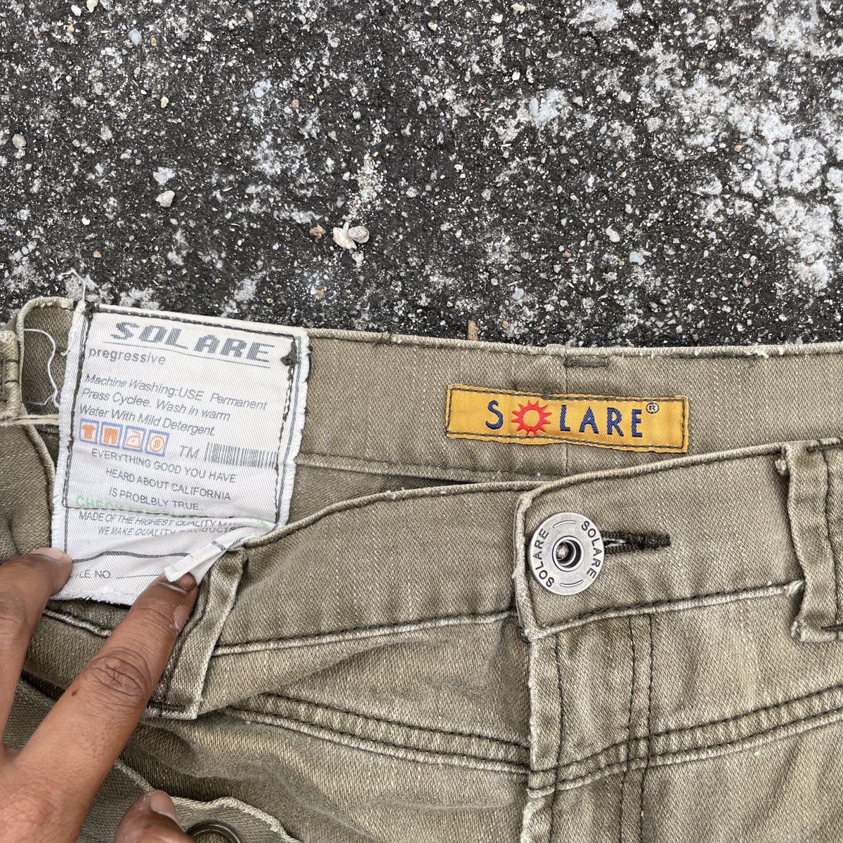 If Six Was Nine Vintage Solare Military Tactical Bondage Pants Size US 35 - 5 Thumbnail
