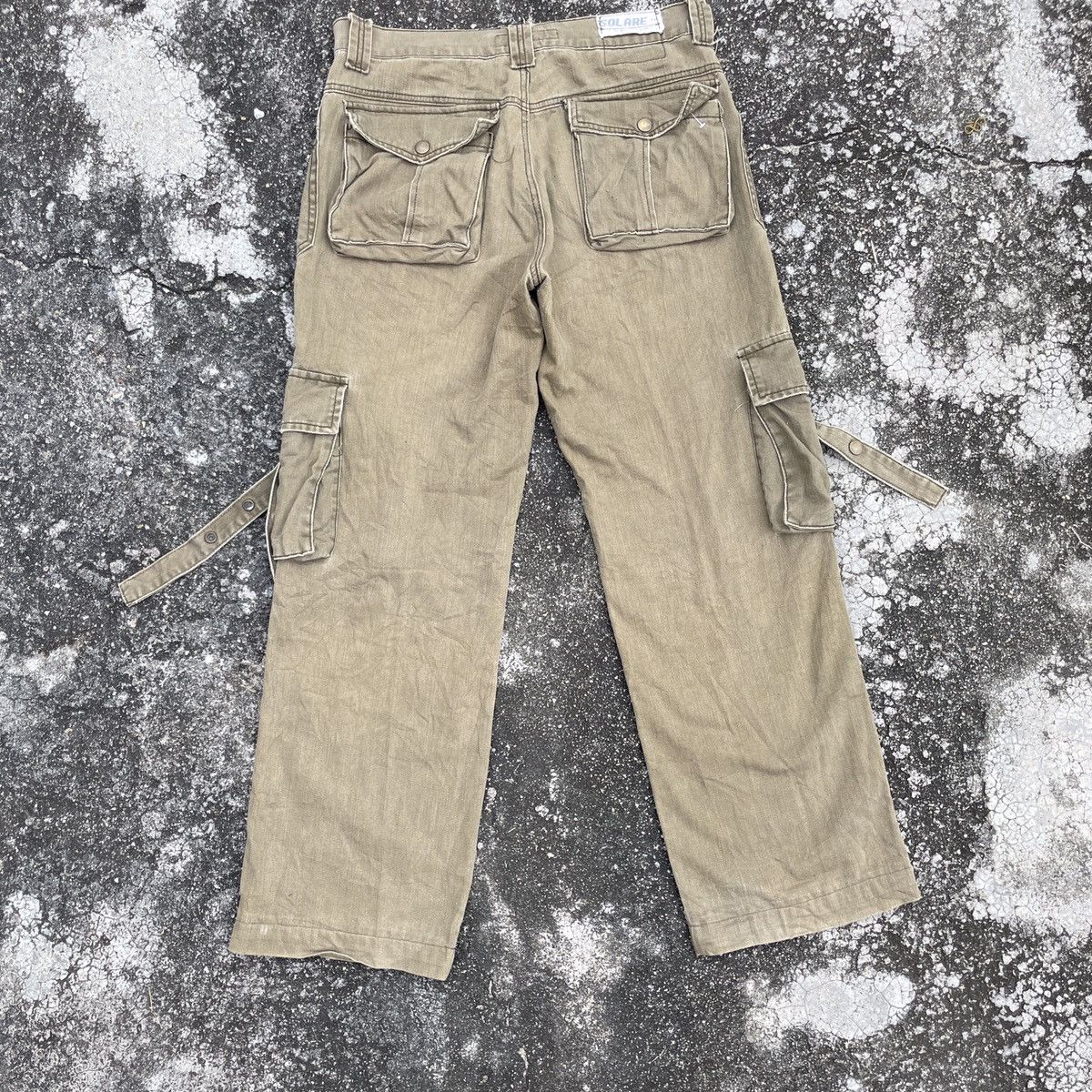 If Six Was Nine Vintage Solare Military Tactical Bondage Pants Size US 35 - 7 Thumbnail