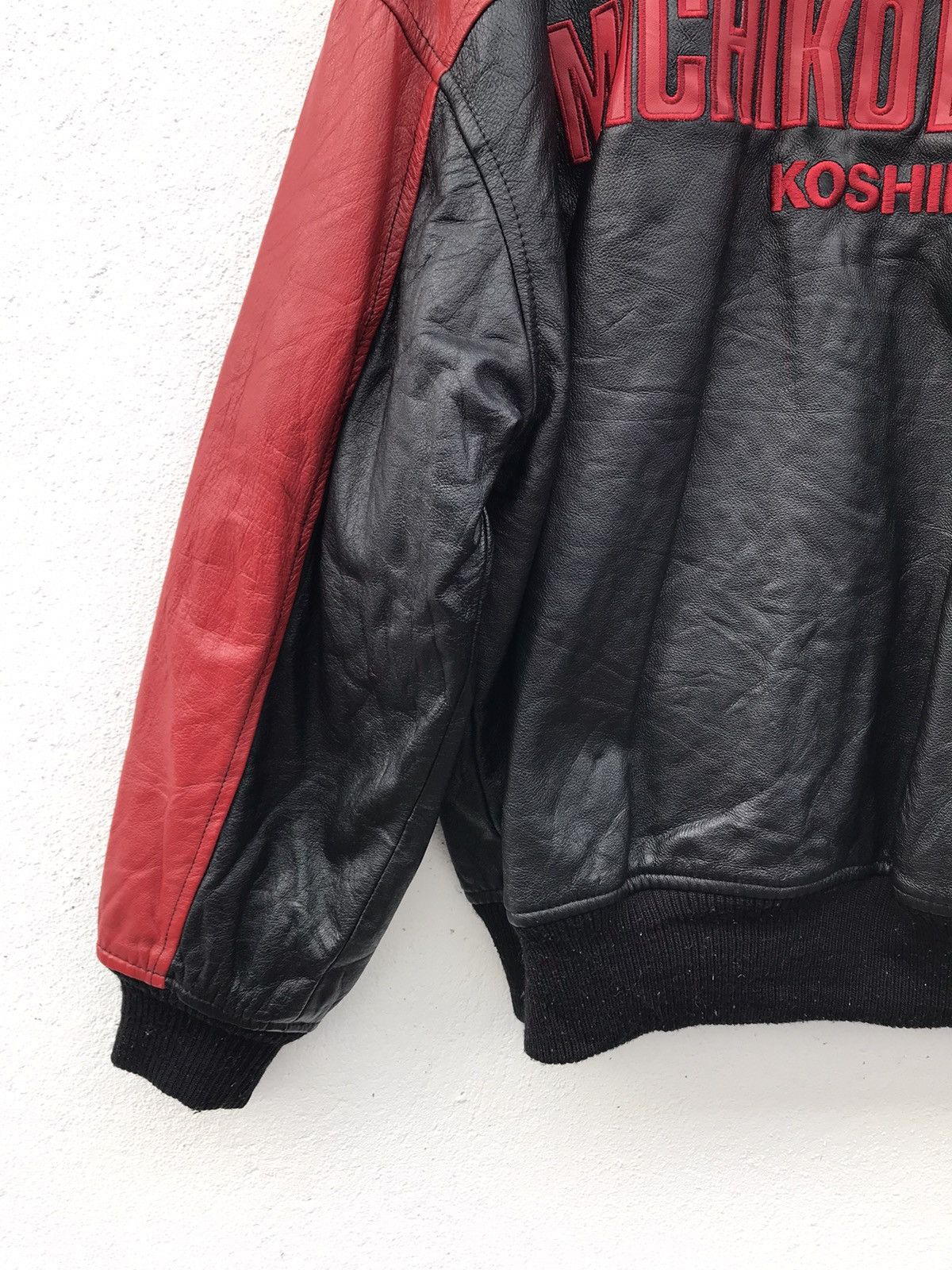 Michiko Koshino London × Vintage Michiko Koshino London Baseball Leather Jackets Size US M / EU 48-50 / 2 - 9 Thumbnail