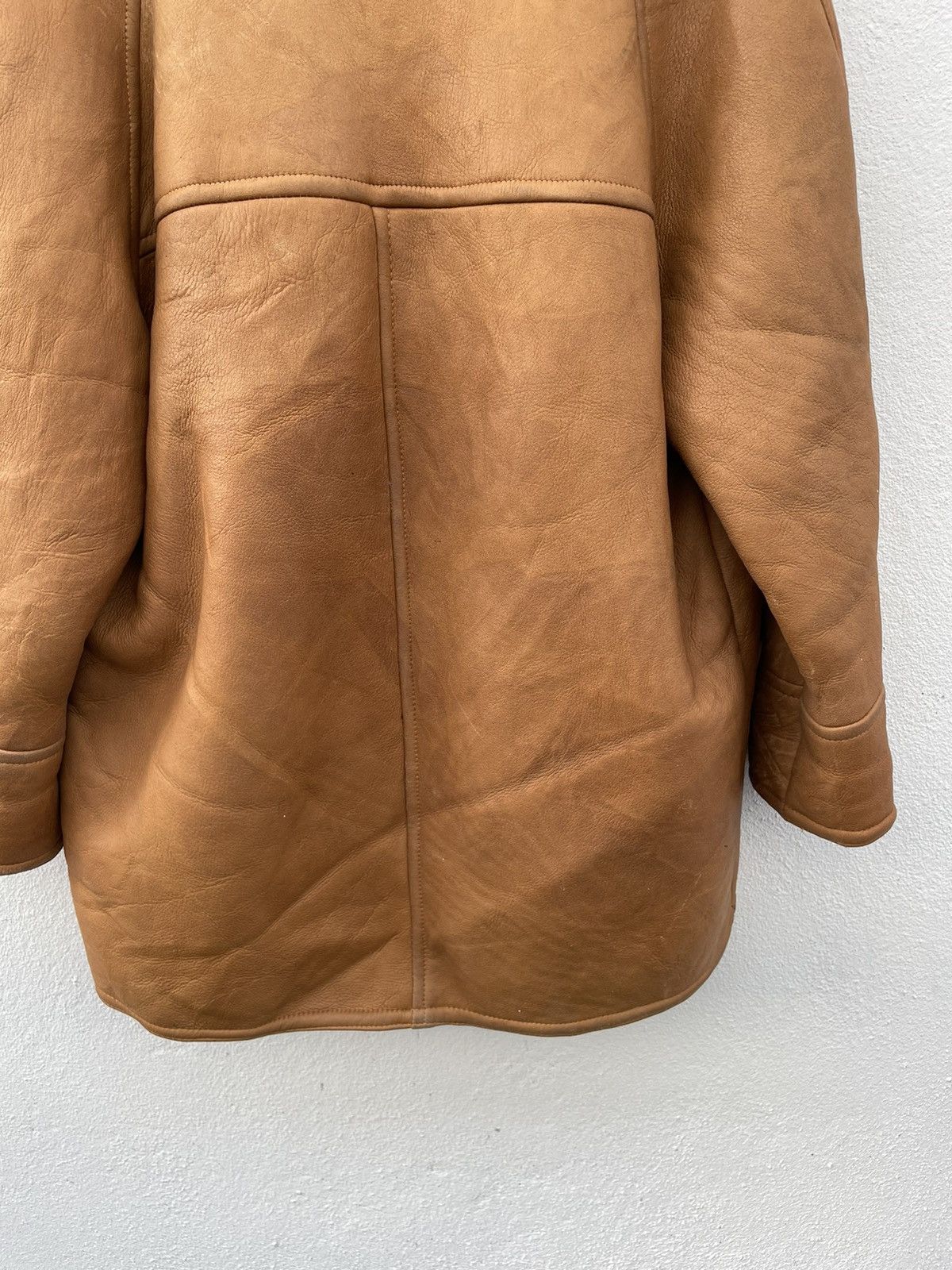 Vintage Woolea Real Lamb Skin Made In England Leather Jackets Size US XXS / EU 40 - 8 Thumbnail