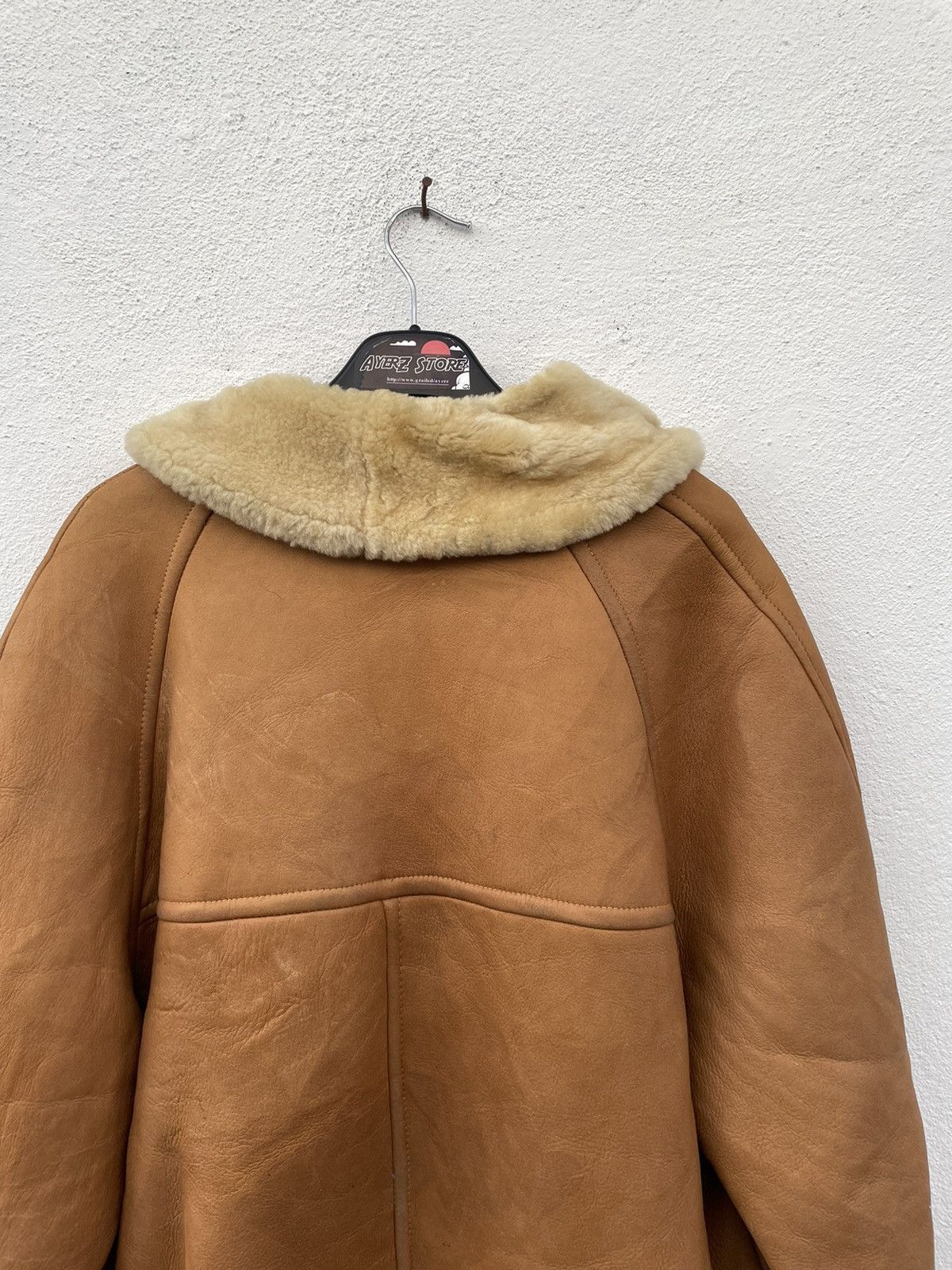 Vintage Woolea Real Lamb Skin Made In England Leather Jackets Size US XXS / EU 40 - 7 Thumbnail