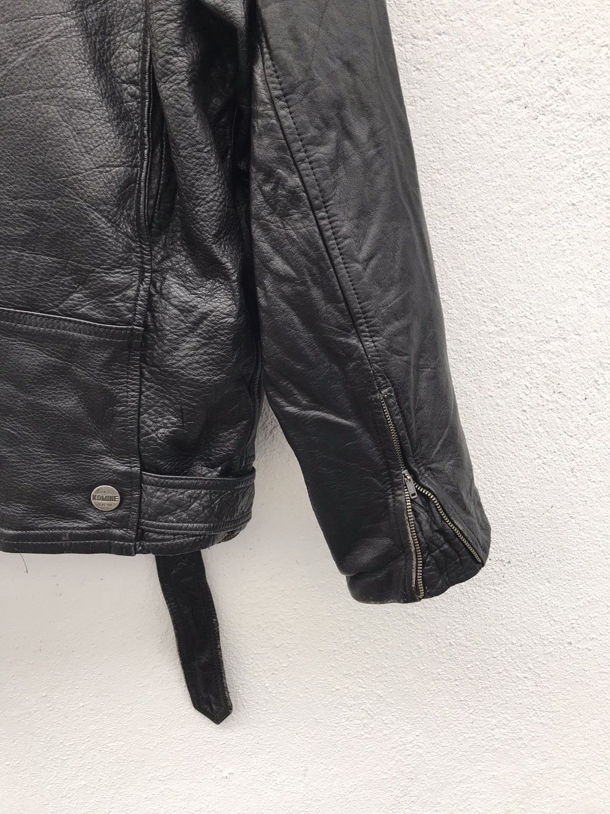 Seditionaries Komine Tokyo Japan Punk Bikers Double Collar Leather Jacket Size US L / EU 52-54 / 3 - 11 Thumbnail