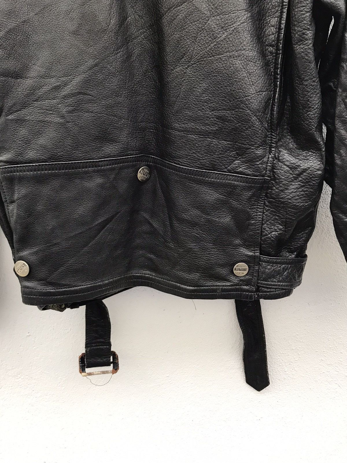 Seditionaries Komine Tokyo Japan Punk Bikers Double Collar Leather Jacket Size US L / EU 52-54 / 3 - 12 Thumbnail