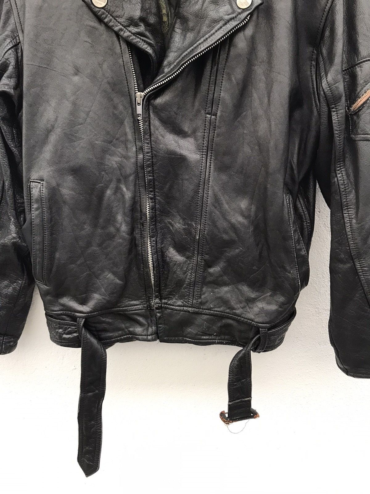 Seditionaries Komine Tokyo Japan Punk Bikers Double Collar Leather Jacket Size US L / EU 52-54 / 3 - 4 Thumbnail