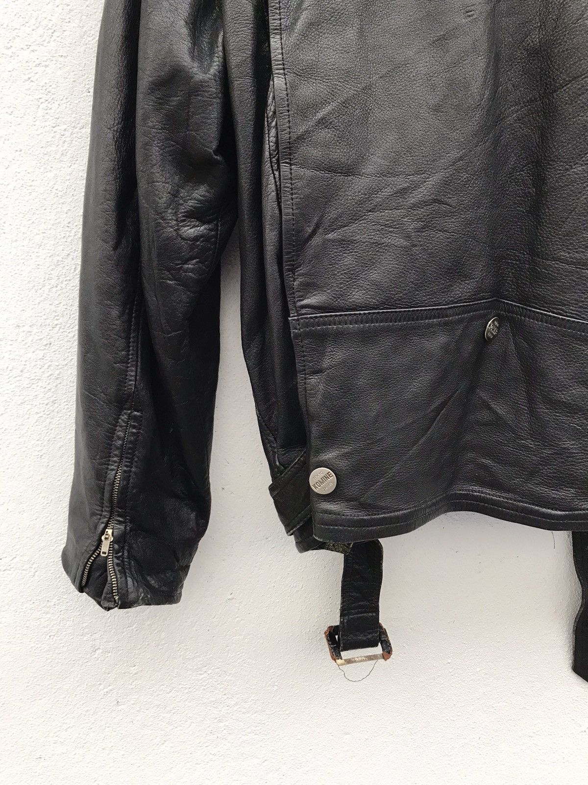 Seditionaries Komine Tokyo Japan Punk Bikers Double Collar Leather Jacket Size US L / EU 52-54 / 3 - 10 Thumbnail