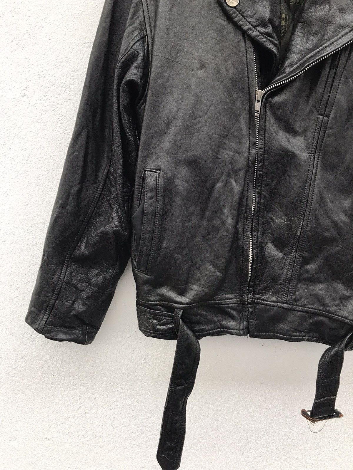Seditionaries Komine Tokyo Japan Punk Bikers Double Collar Leather Jacket Size US L / EU 52-54 / 3 - 2 Thumbnail