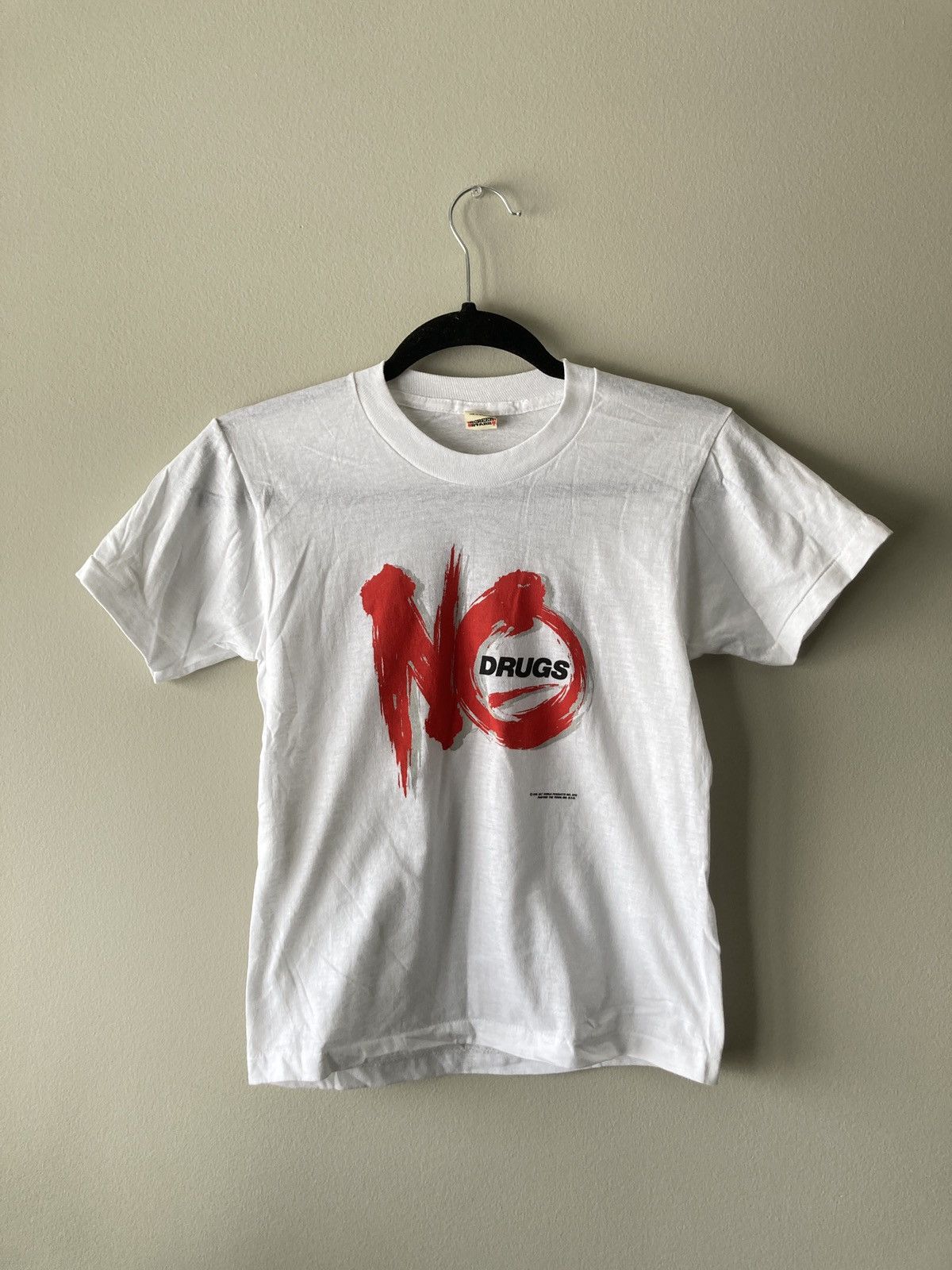 Band Tees 1986 VINTAGE DARE NO DRUGS SCREEN STARS TEE RARE Size US S / EU 44-46 / 1 - 2 Thumbnail
