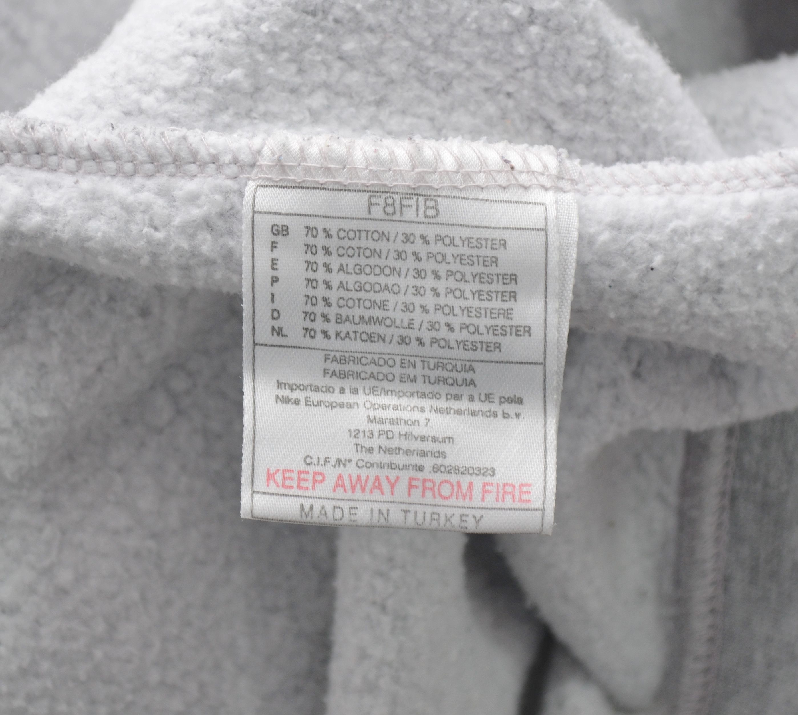 Nike × Vintage Vintage Nike Full Zip Embroided Logo Grey Hoodie 90s y2k Size US S / EU 44-46 / 1 - 10 Thumbnail