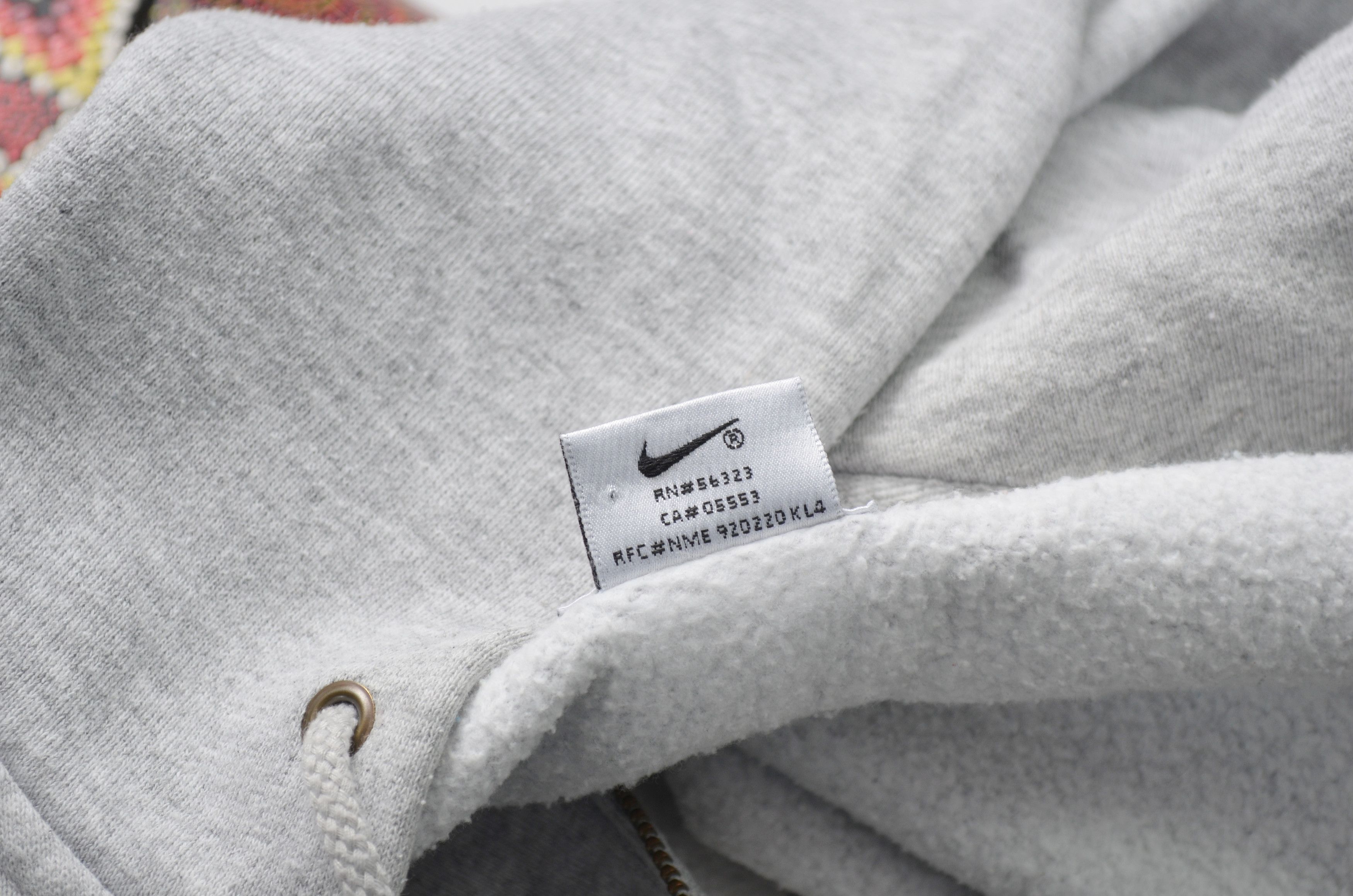 Nike × Vintage Vintage Nike Full Zip Embroided Logo Grey Hoodie 90s y2k Size US S / EU 44-46 / 1 - 9 Thumbnail