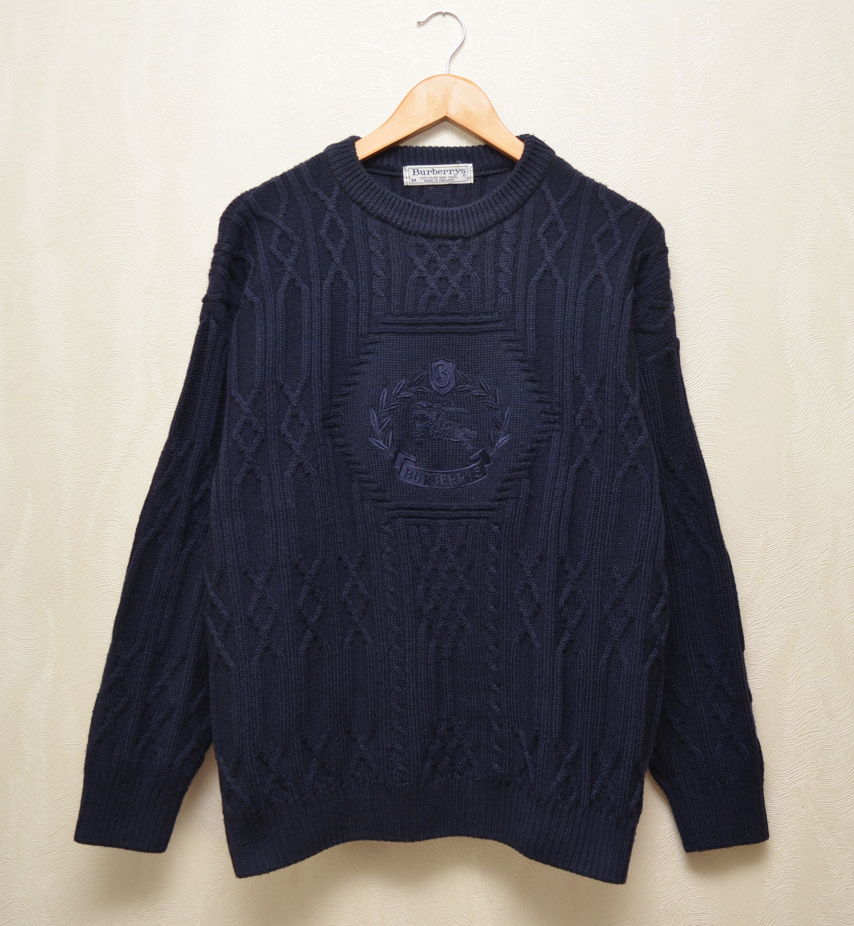 Burberry × Luxury × Vintage Burberry's London Vintage Knitted Sweater Made  in England | Grailed