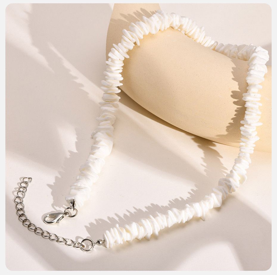 Jewelry Natural Squared Beaded Chain Necklace Size ONE SIZE - 3 Thumbnail