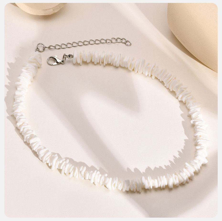 Jewelry Natural Squared Beaded Chain Necklace Size ONE SIZE - 4 Thumbnail