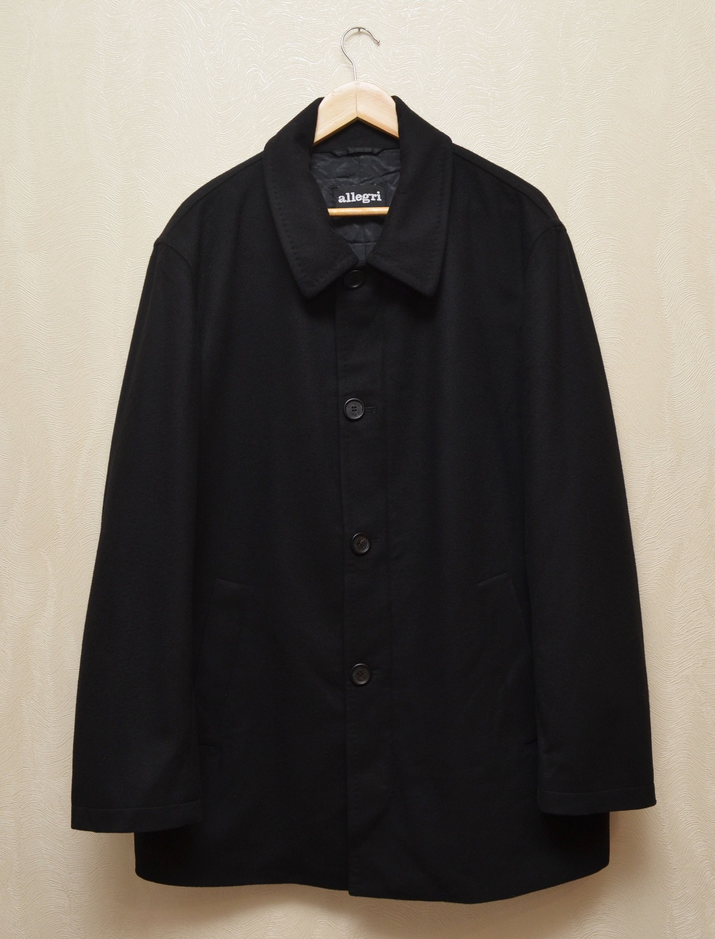 Allegri × Designer Allegri Wool Coat Overcoat Black Size 50 / L Size US L / EU 52-54 / 3 - 2 Thumbnail
