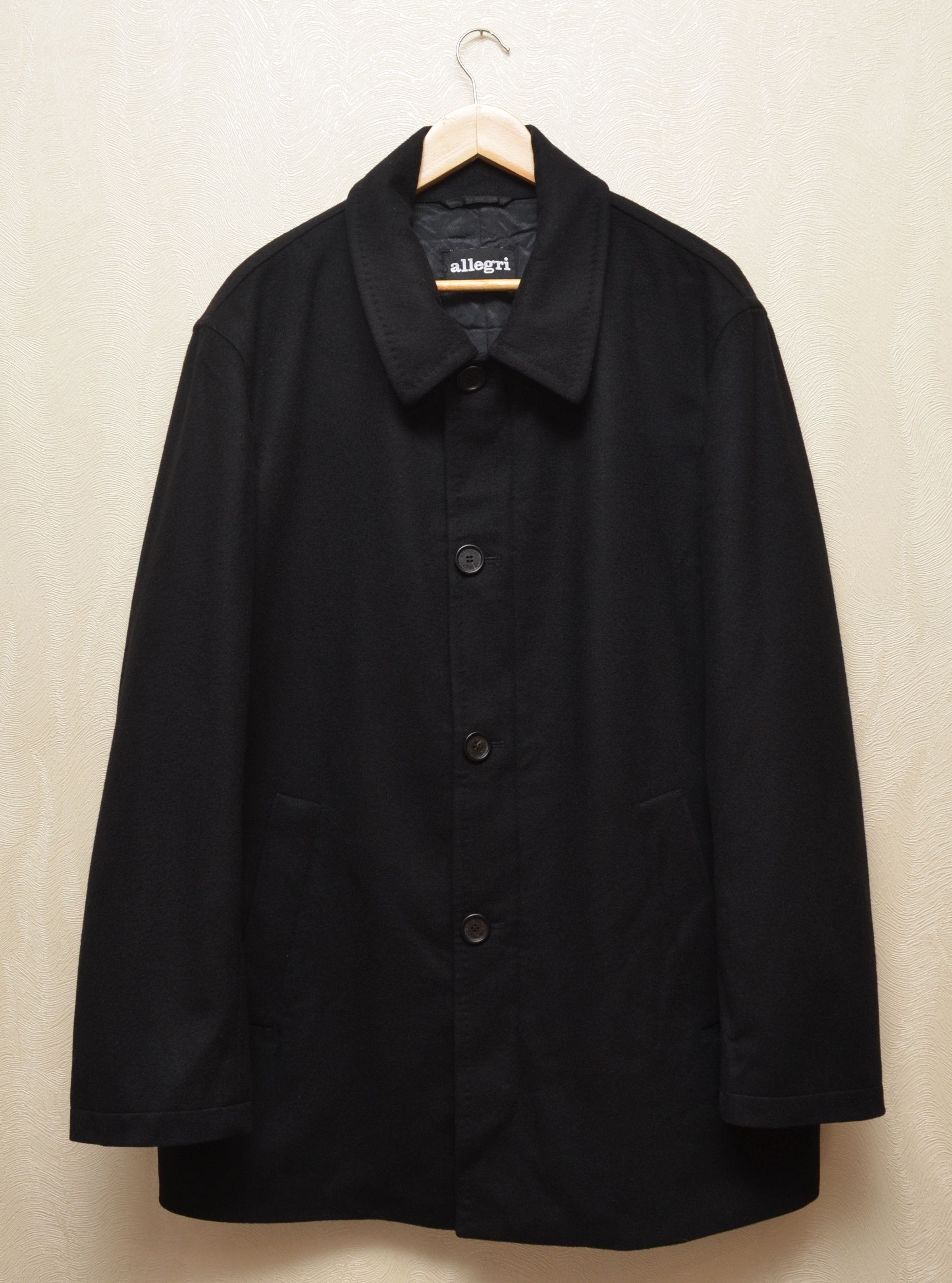 Allegri × Designer Allegri Wool Coat Overcoat Black Size 50 / L Size US L / EU 52-54 / 3 - 1 Thumbnail