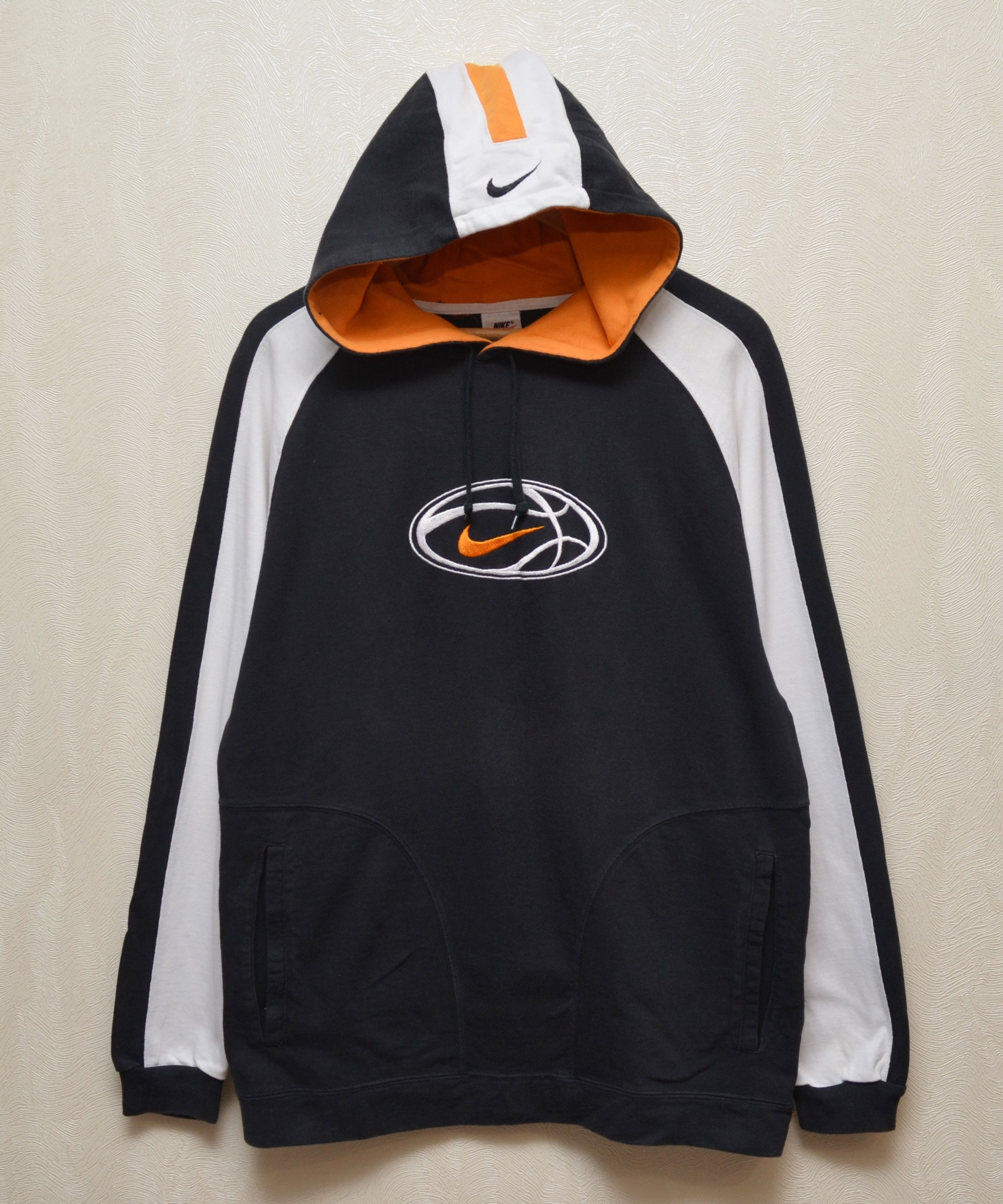 Nike × Vintage Nike Vintage Big Embroided Logo Hoodie 90s y2k Size US M / EU 48-50 / 2 - 2 Thumbnail
