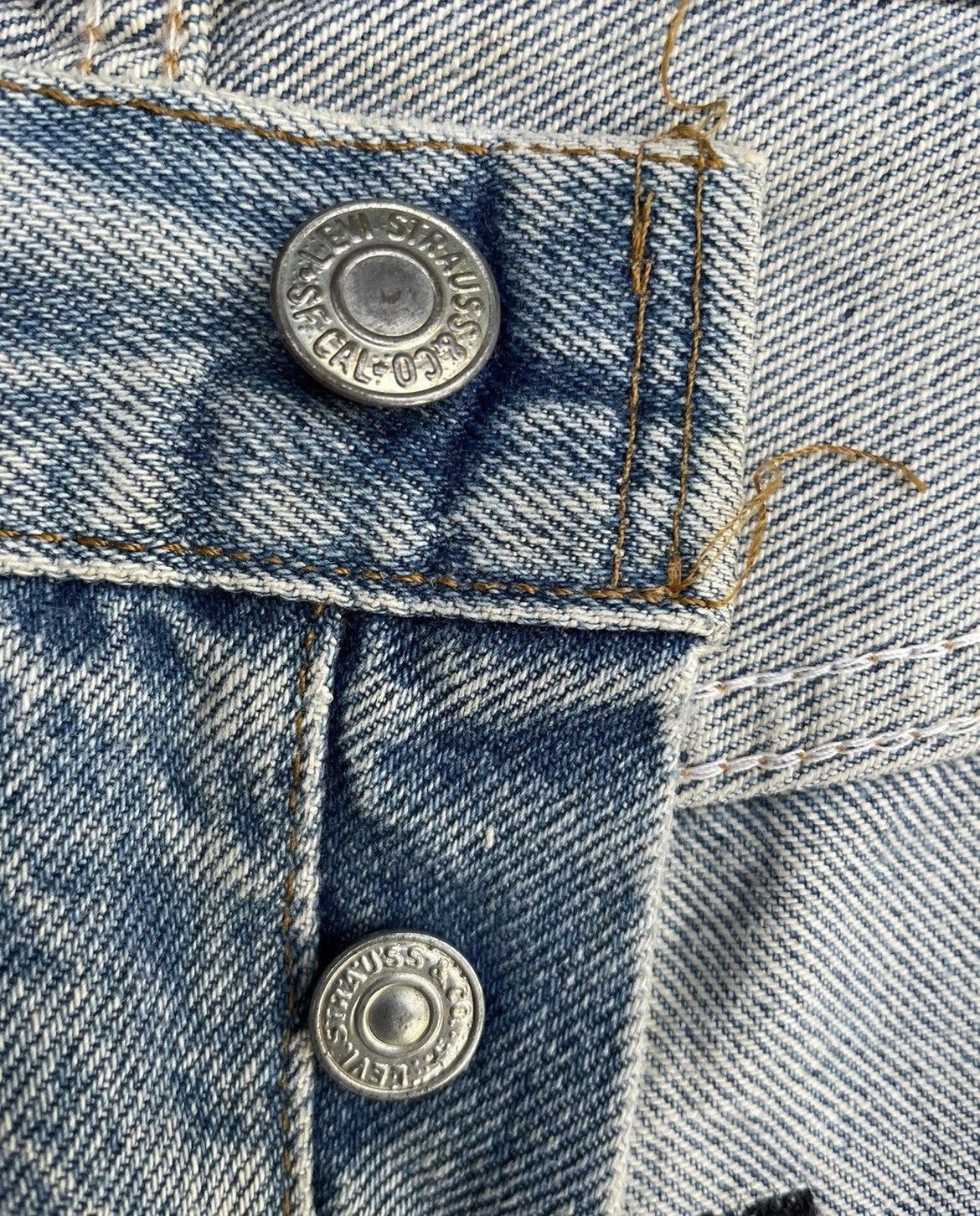 Levi's Levis 501 e 1983 Vintage Redline Selvedge Aging Wash Denim Size US 30 / EU 46 - 23 Thumbnail