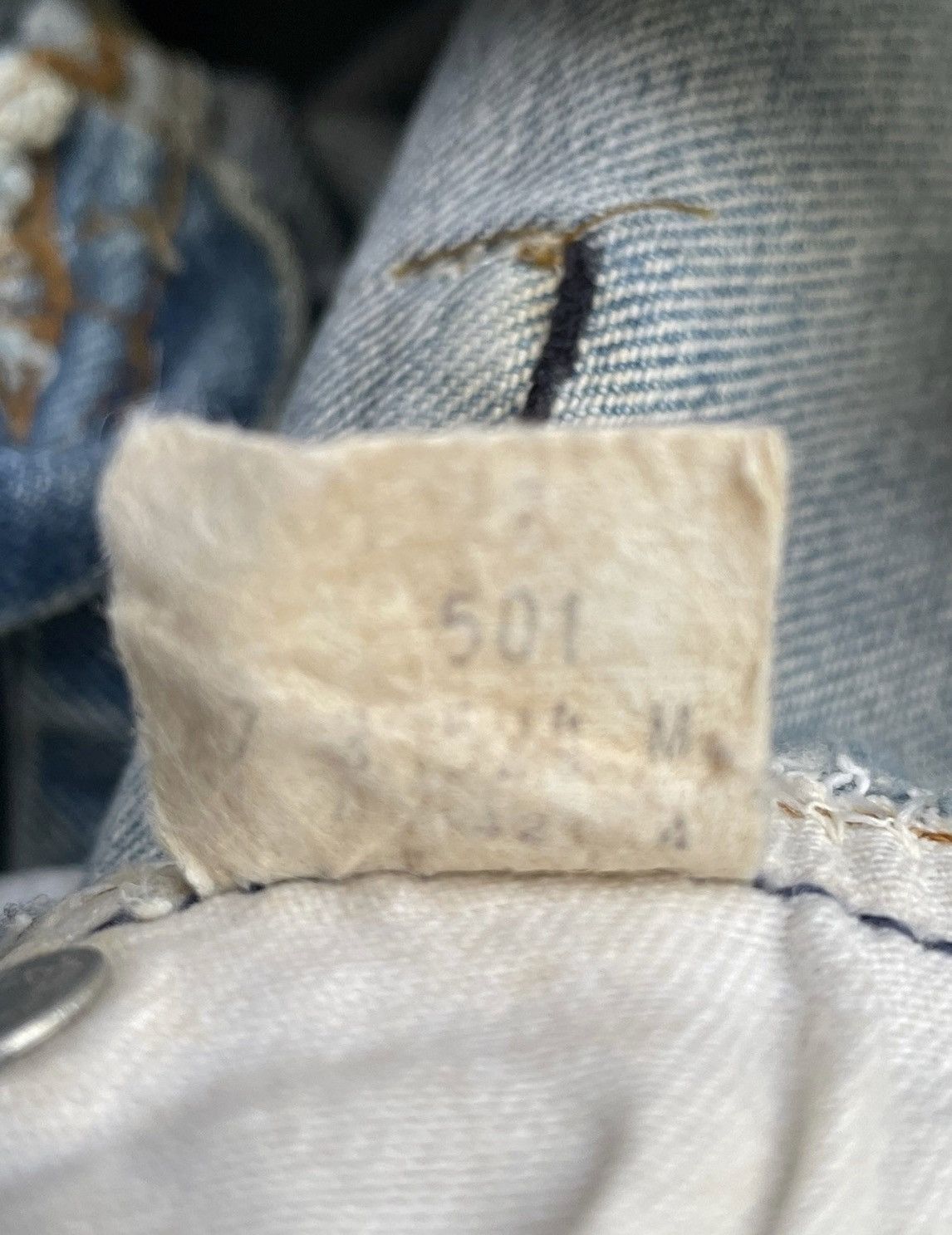 Levi's Levis 501 e 1983 Vintage Redline Selvedge Aging Wash Denim Size US 30 / EU 46 - 15 Thumbnail