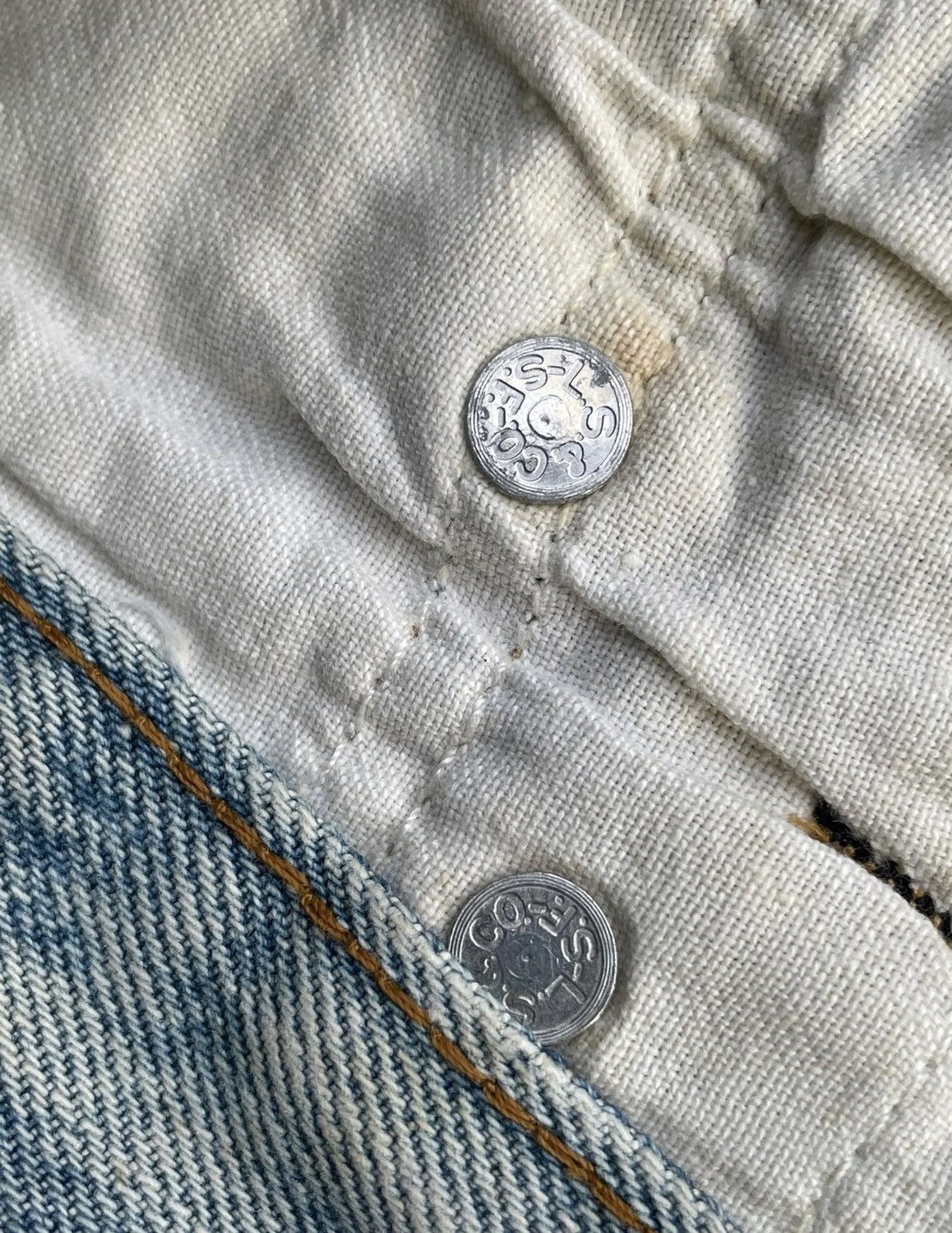 Levi's Levis 501 e 1983 Vintage Redline Selvedge Aging Wash Denim Size US 30 / EU 46 - 17 Thumbnail