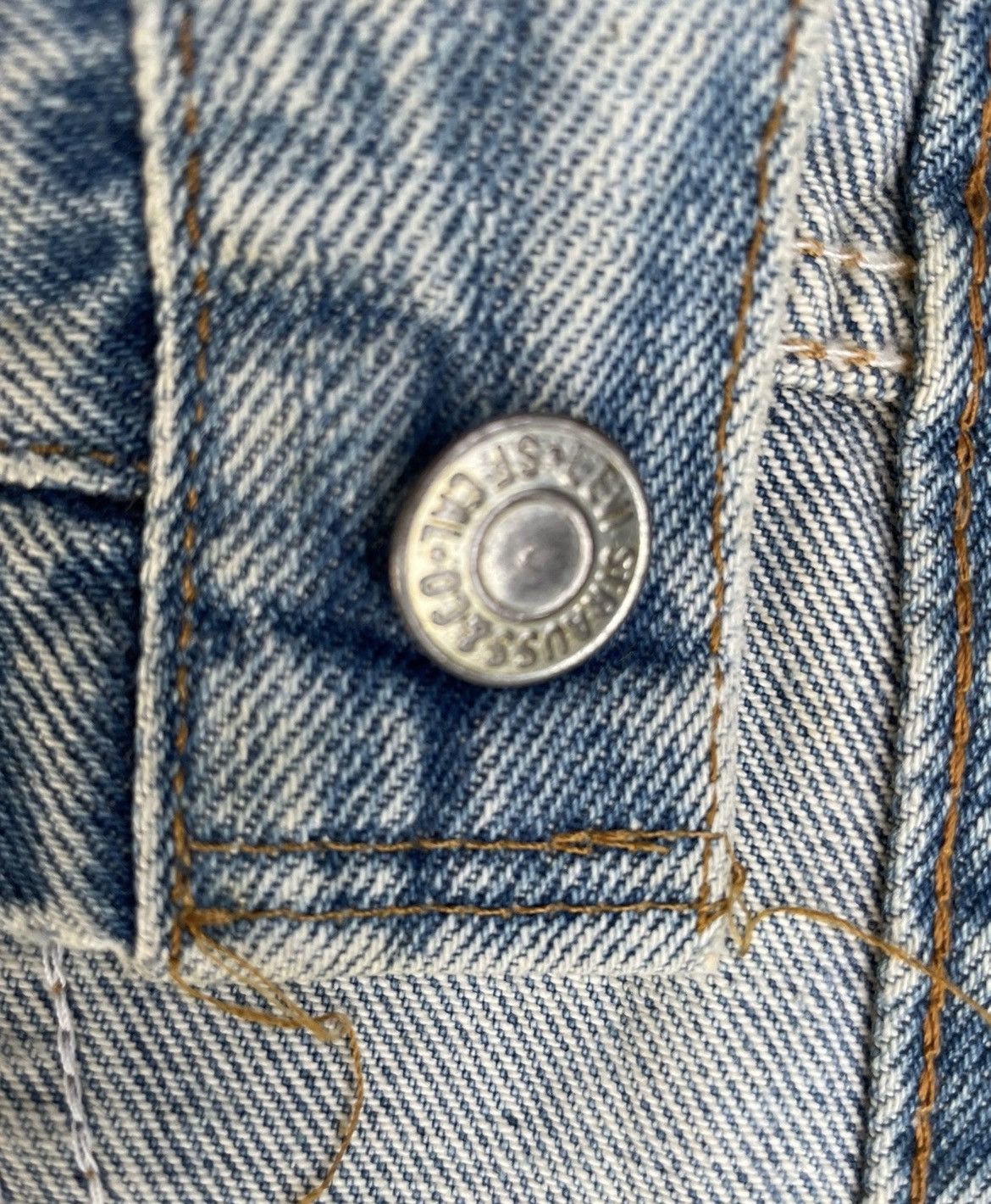 Levi's Levis 501 e 1983 Vintage Redline Selvedge Aging Wash Denim Size US 30 / EU 46 - 22 Thumbnail