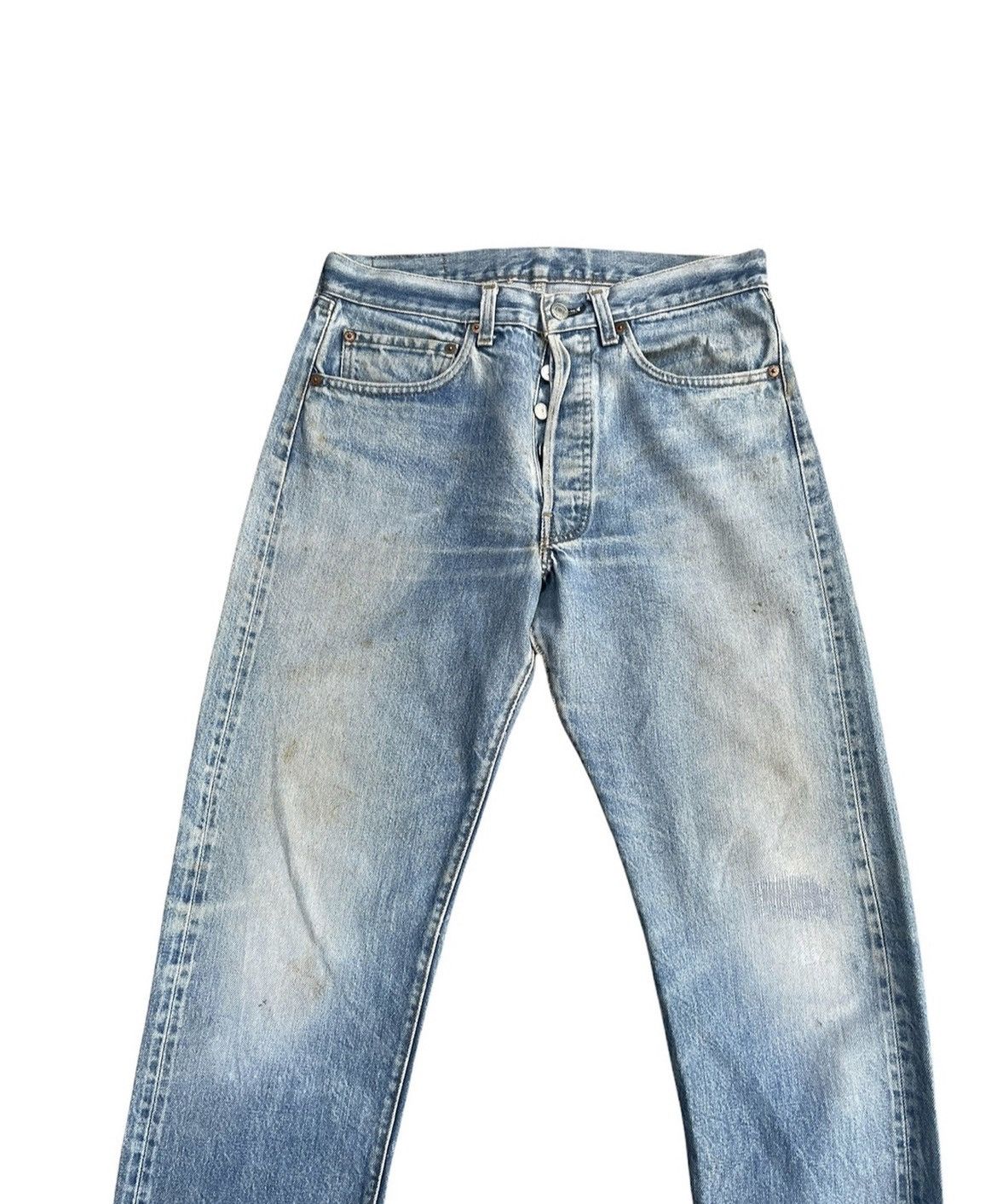 Levi's Levis 501 e 1983 Vintage Redline Selvedge Aging Wash Denim Size US 30 / EU 46 - 3 Thumbnail
